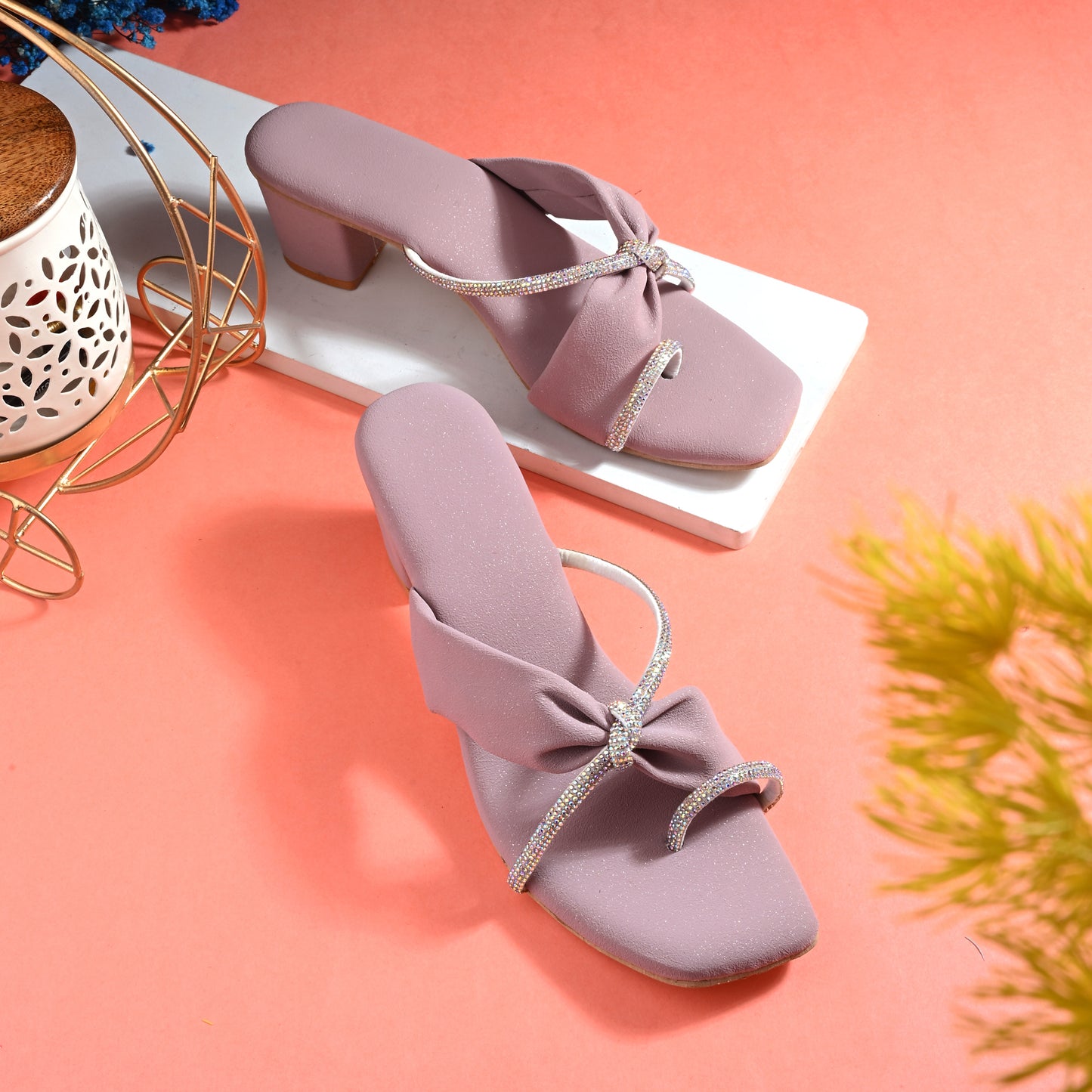 RAVIS GleamChain Statement Heels