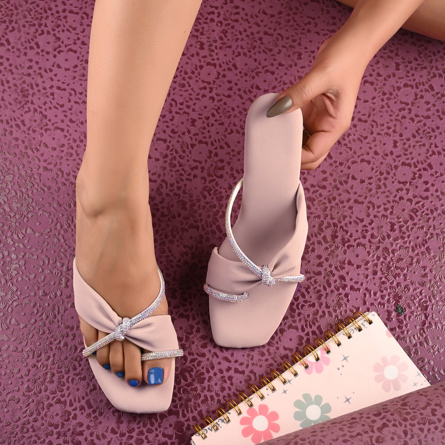 RAVIS GleamChain Statement Heels