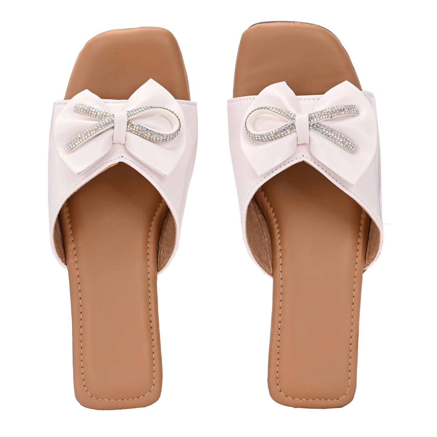RAVIS Glam Bow Slip-On Flats