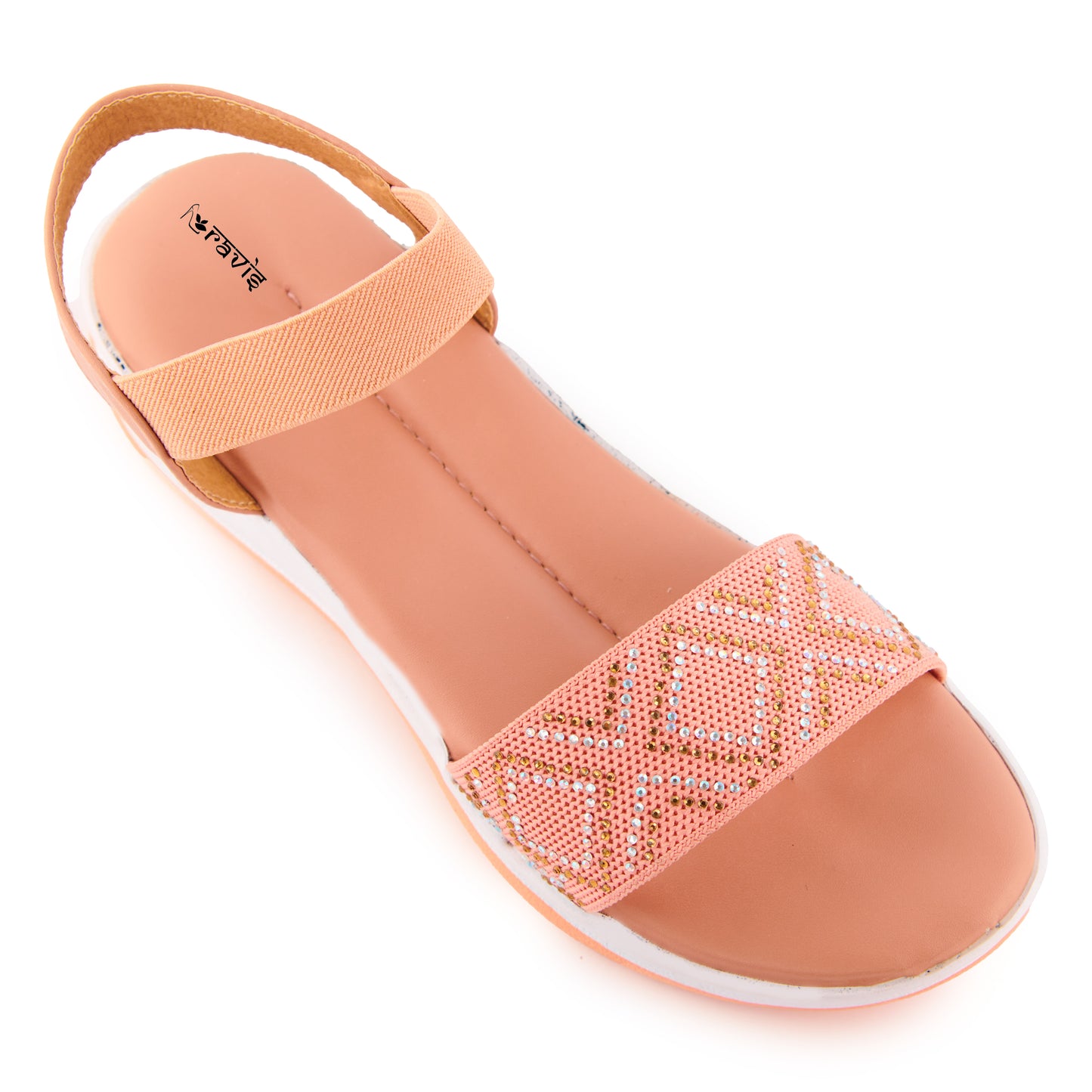 RAVIS SparkleWalk Women's Glitter Strap Sandals