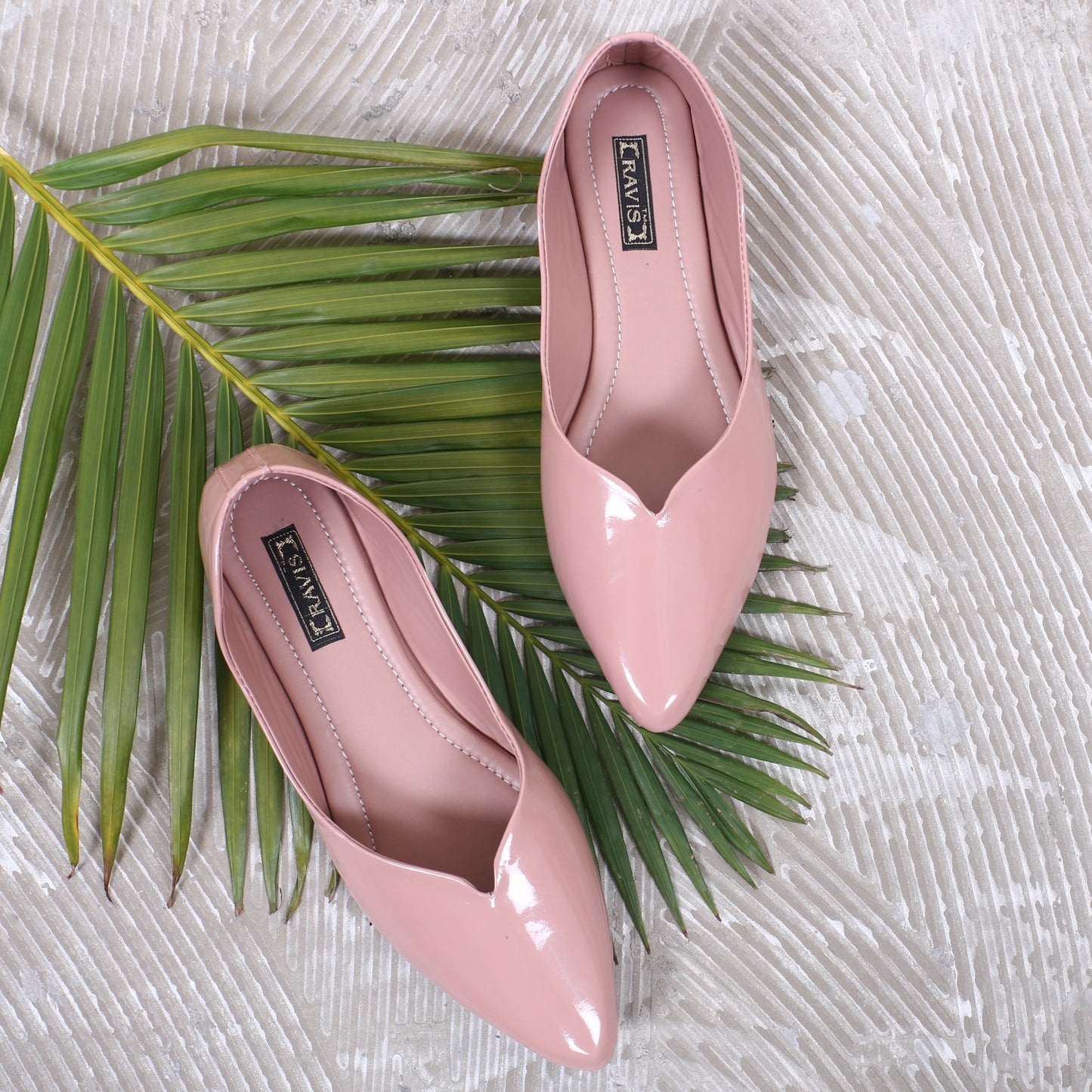 RAVIS Glossy Ballerina Flats for Women – Elegant Office & Casual Wear