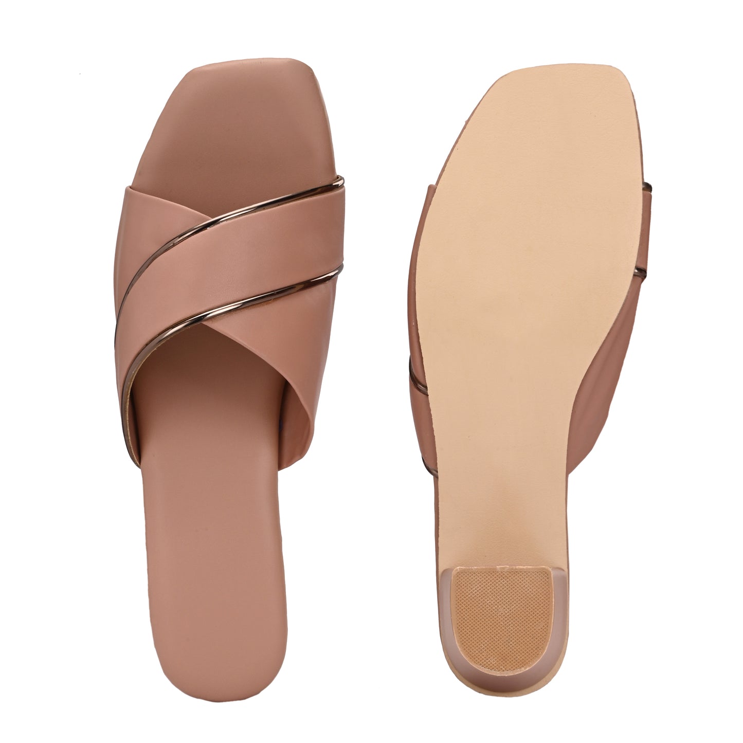 RAVIS Elegant Criss-Cross Block Heels – Timeless Style for Women