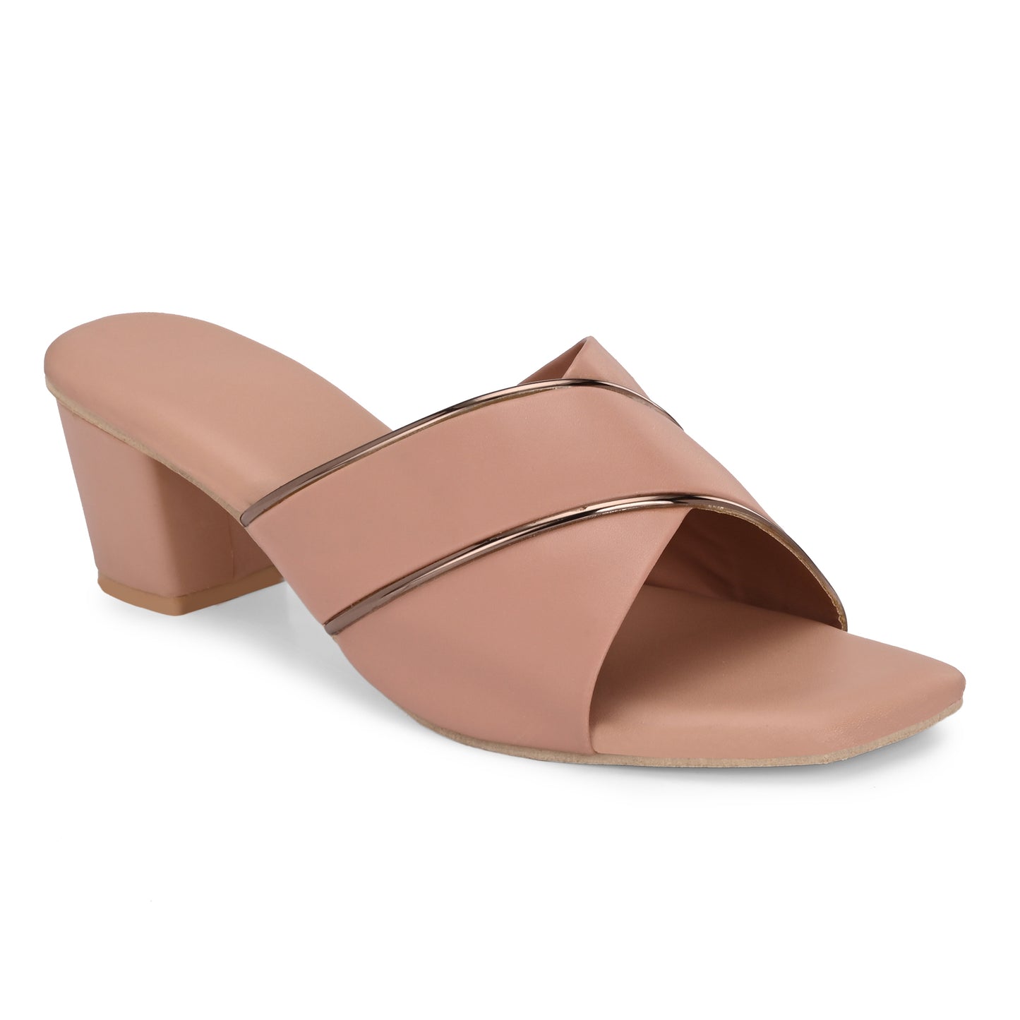 RAVIS Elegant Criss-Cross Block Heels – Timeless Style for Women