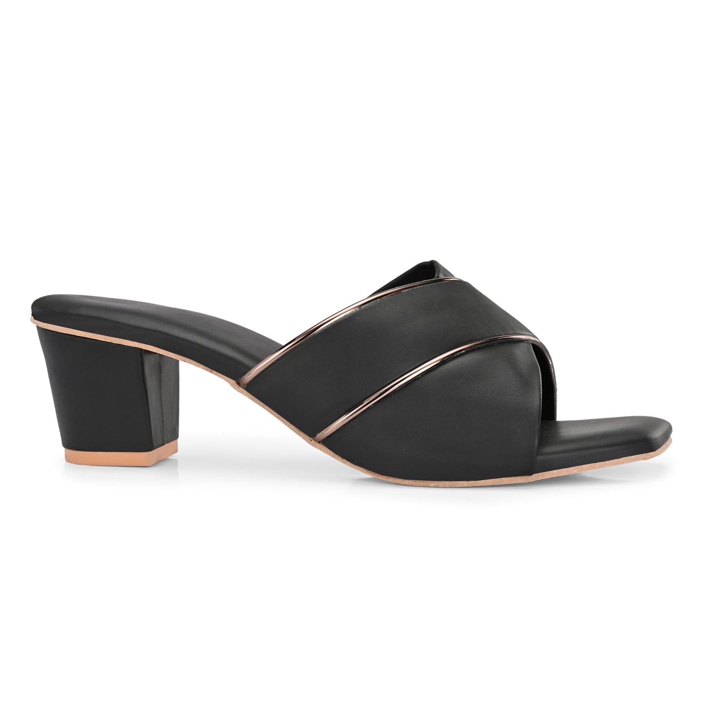 RAVIS Elegant Criss-Cross Block Heels – Timeless Style for Women