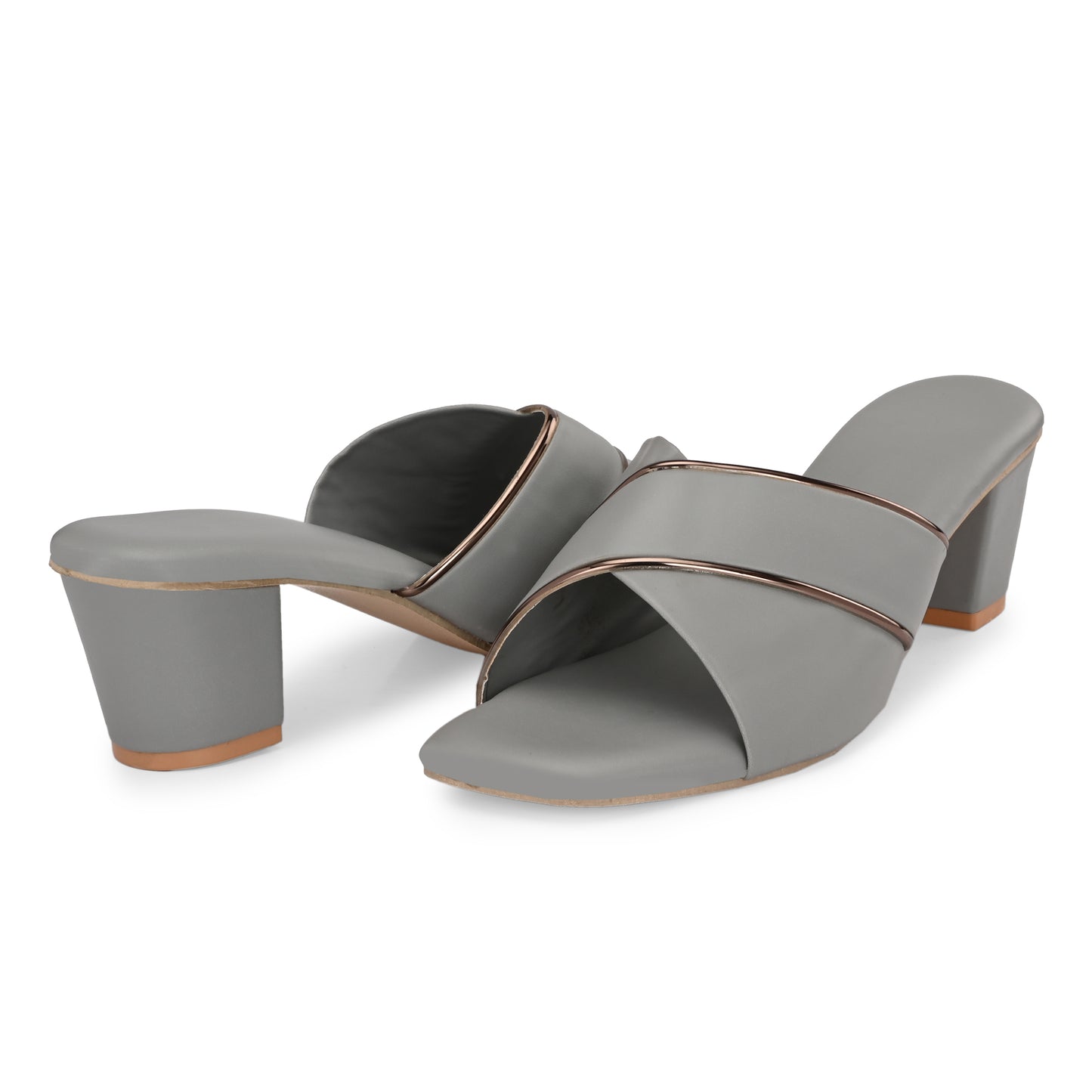 RAVIS Elegant Criss-Cross Block Heels – Timeless Style for Women