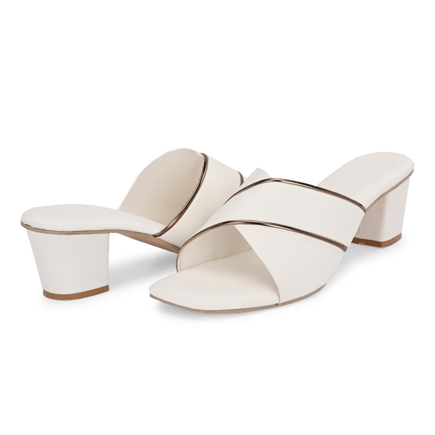 RAVIS Elegant Criss-Cross Block Heels – Timeless Style for Women
