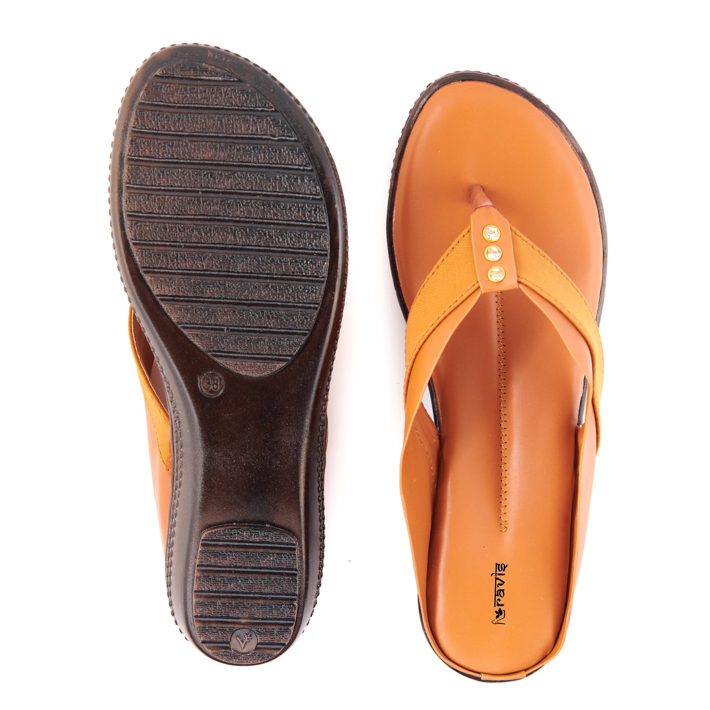 Ravis Cross-Strap Comfort Slippers – Daily Wear Toe-Ring Flats for Women