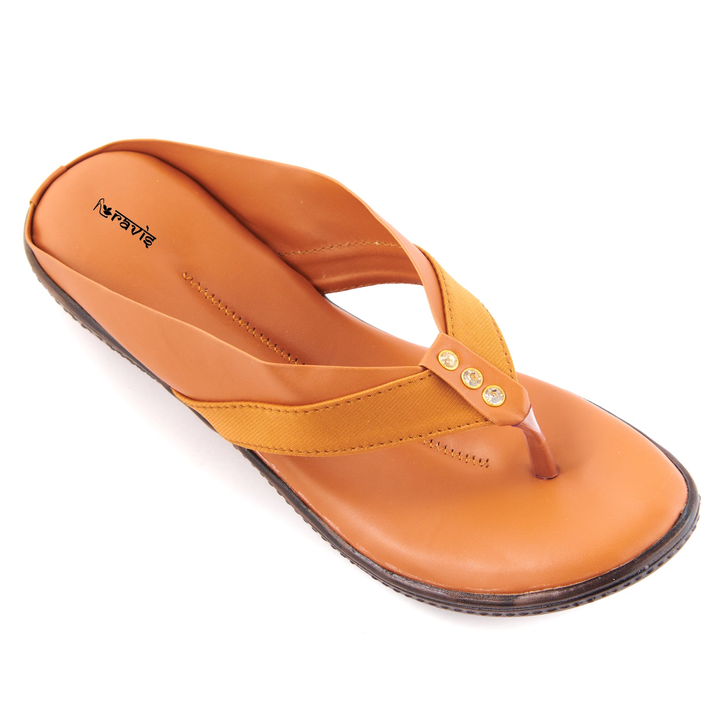 Ravis Cross-Strap Comfort Slippers – Daily Wear Toe-Ring Flats for Women