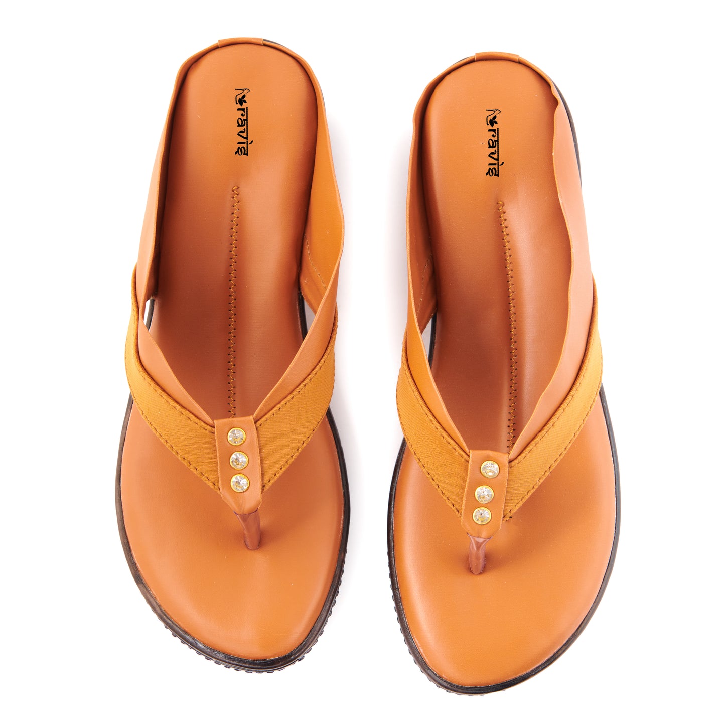 Ravis Cross-Strap Comfort Slippers – Daily Wear Toe-Ring Flats for Women