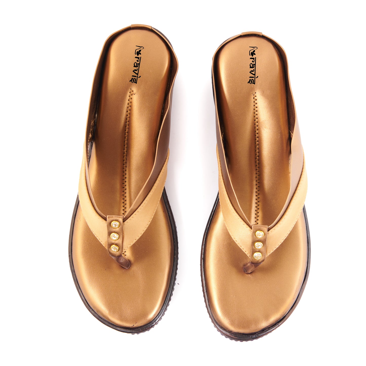 Ravis Cross-Strap Comfort Slippers – Daily Wear Toe-Ring Flats for Women