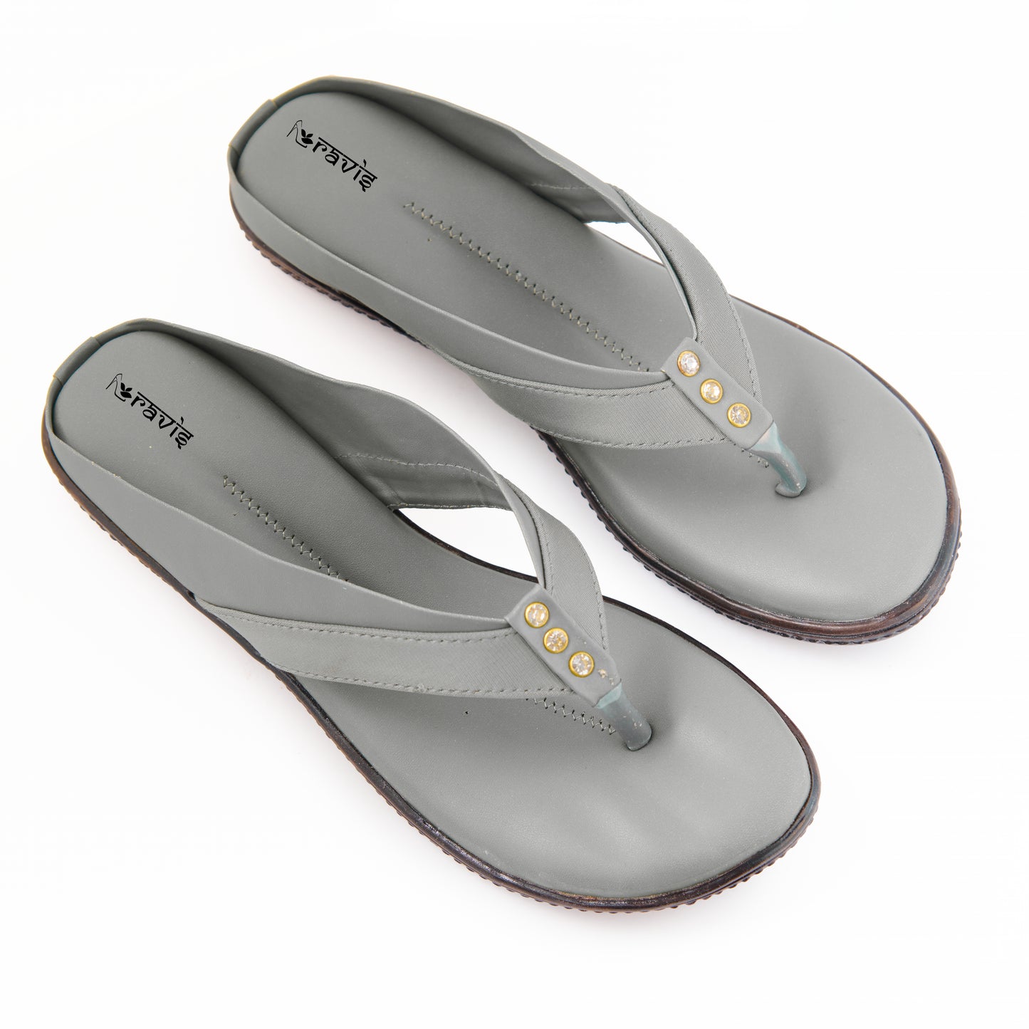 Ravis Cross-Strap Comfort Slippers – Daily Wear Toe-Ring Flats for Women