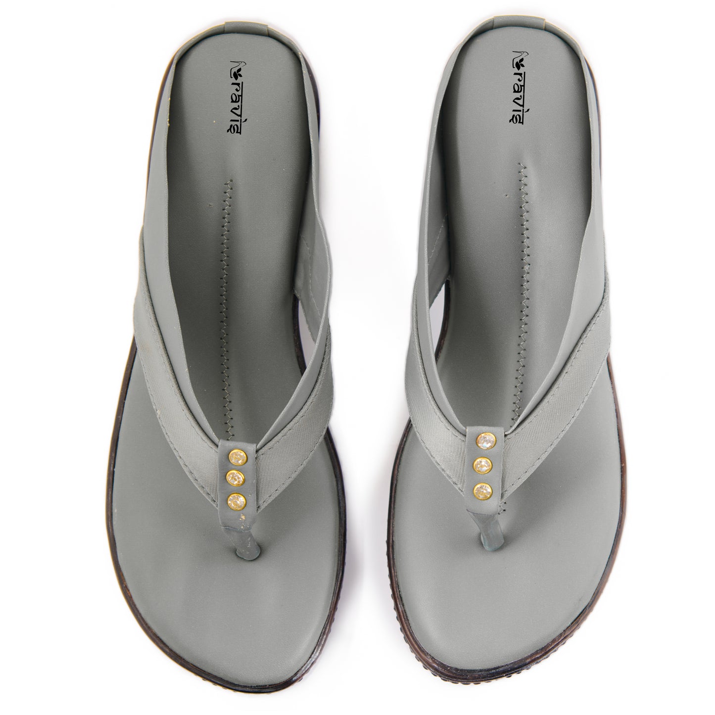 Ravis Cross-Strap Comfort Slippers – Daily Wear Toe-Ring Flats for Women