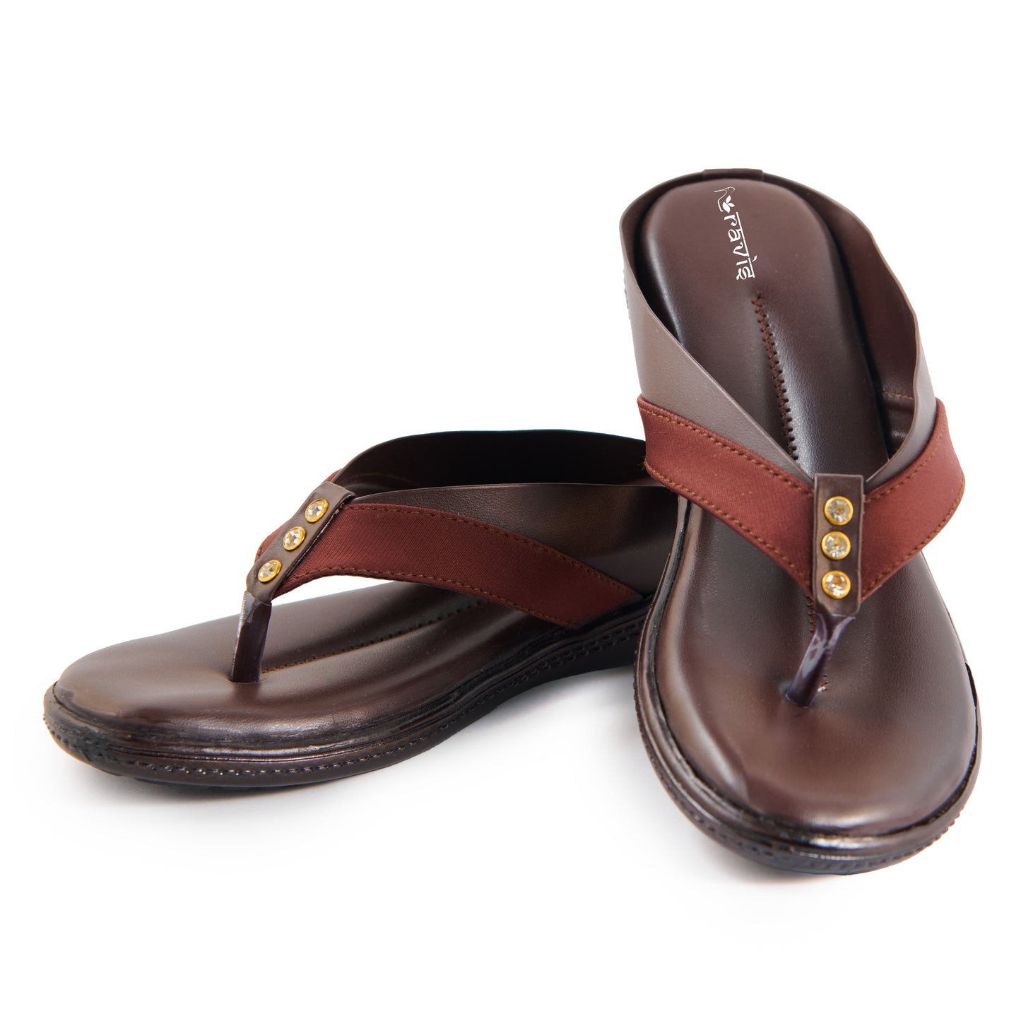 Ravis Cross-Strap Comfort Slippers – Daily Wear Toe-Ring Flats for Women