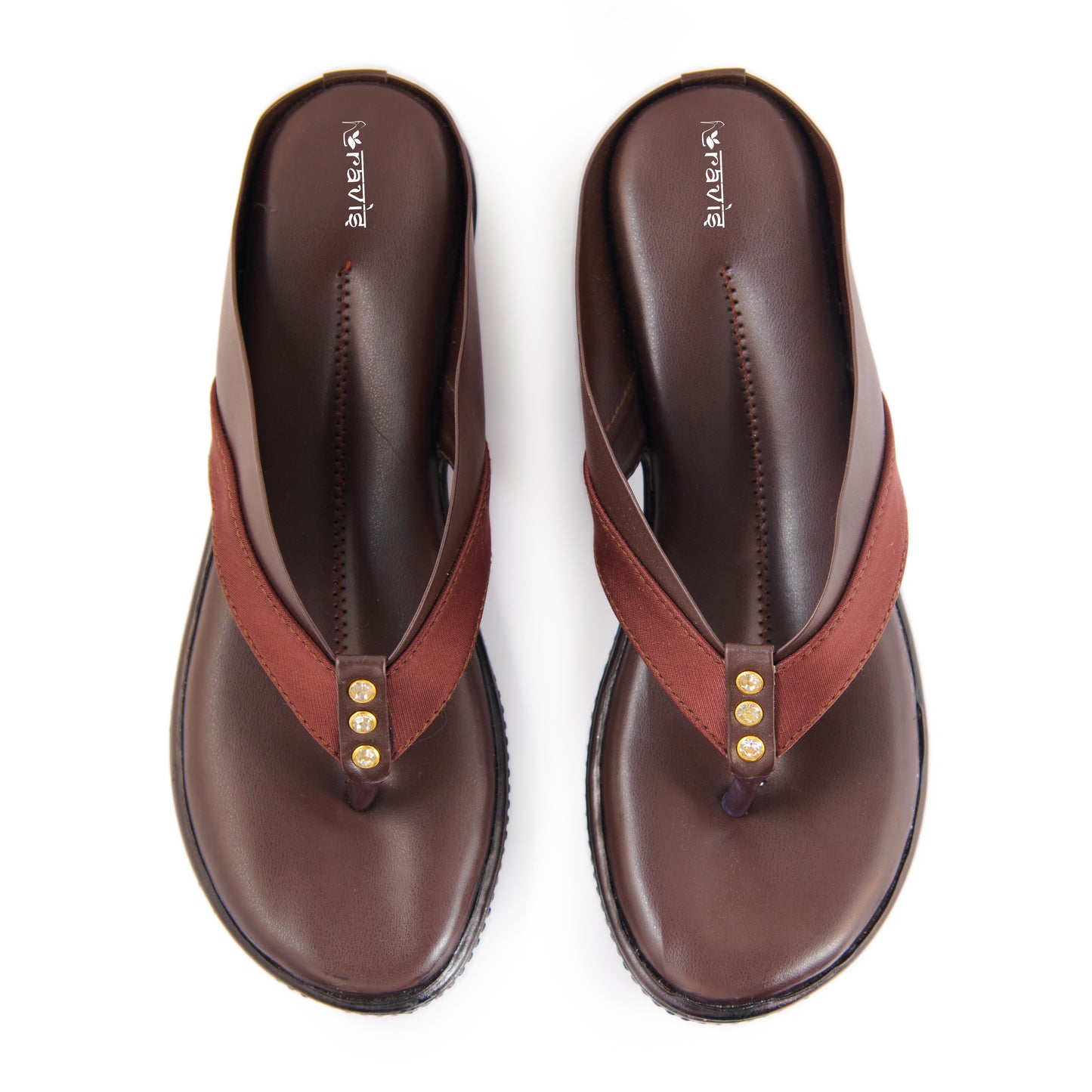 Ravis Cross-Strap Comfort Slippers – Daily Wear Toe-Ring Flats for Women