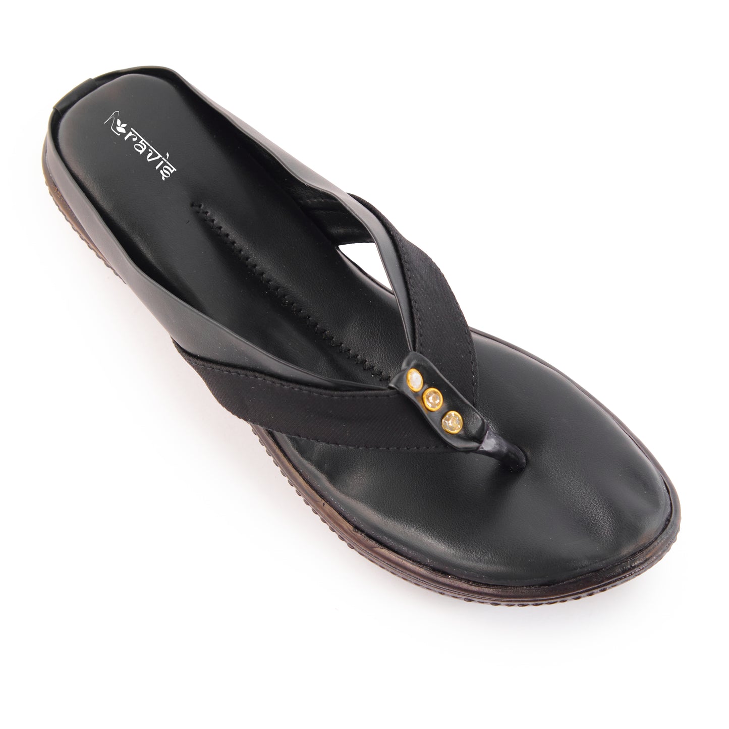 Ravis Cross-Strap Comfort Slippers – Daily Wear Toe-Ring Flats for Women