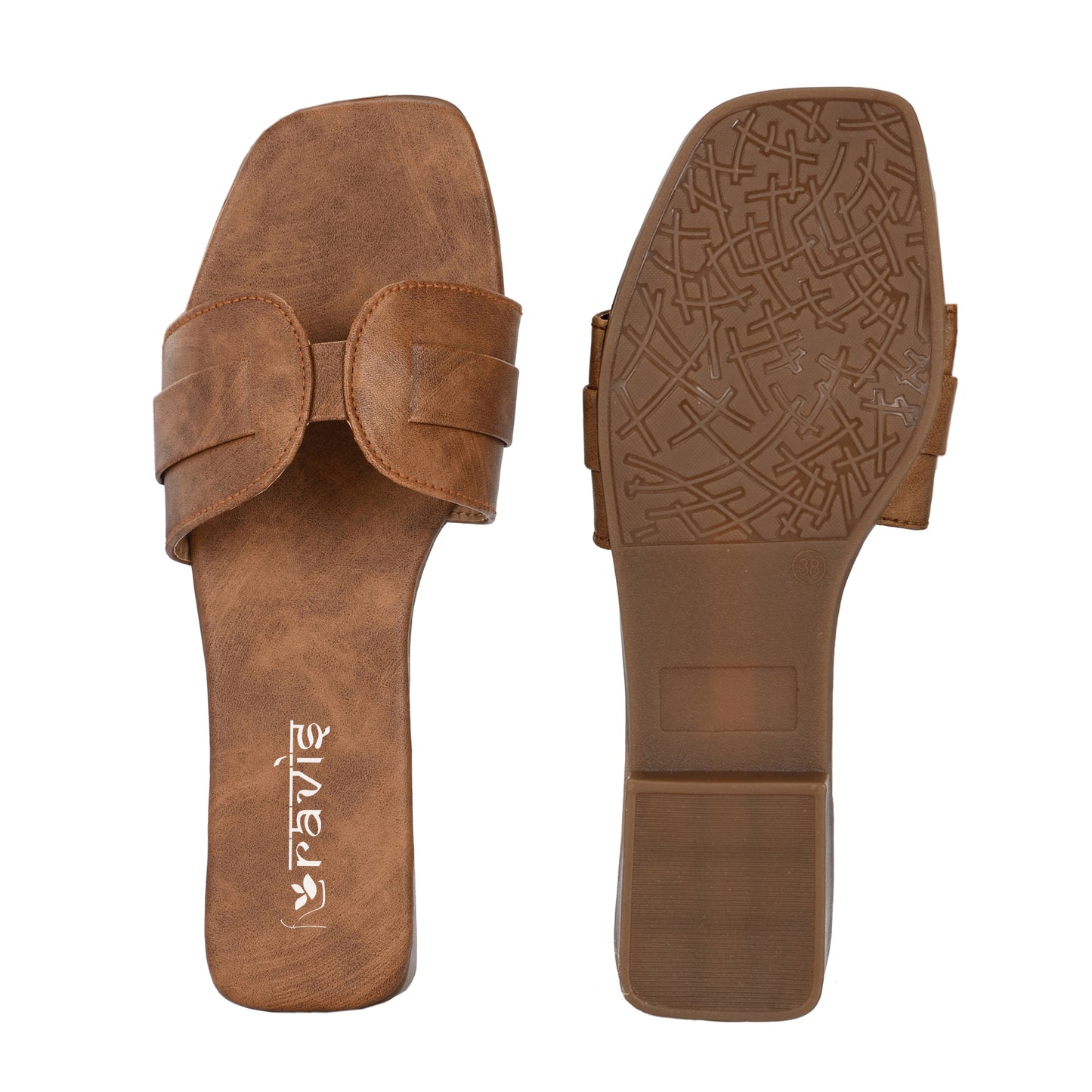 Ravis Minimal Toe-Ring Flat Slippers – Everyday Slip-On Comfort Sandals for Women