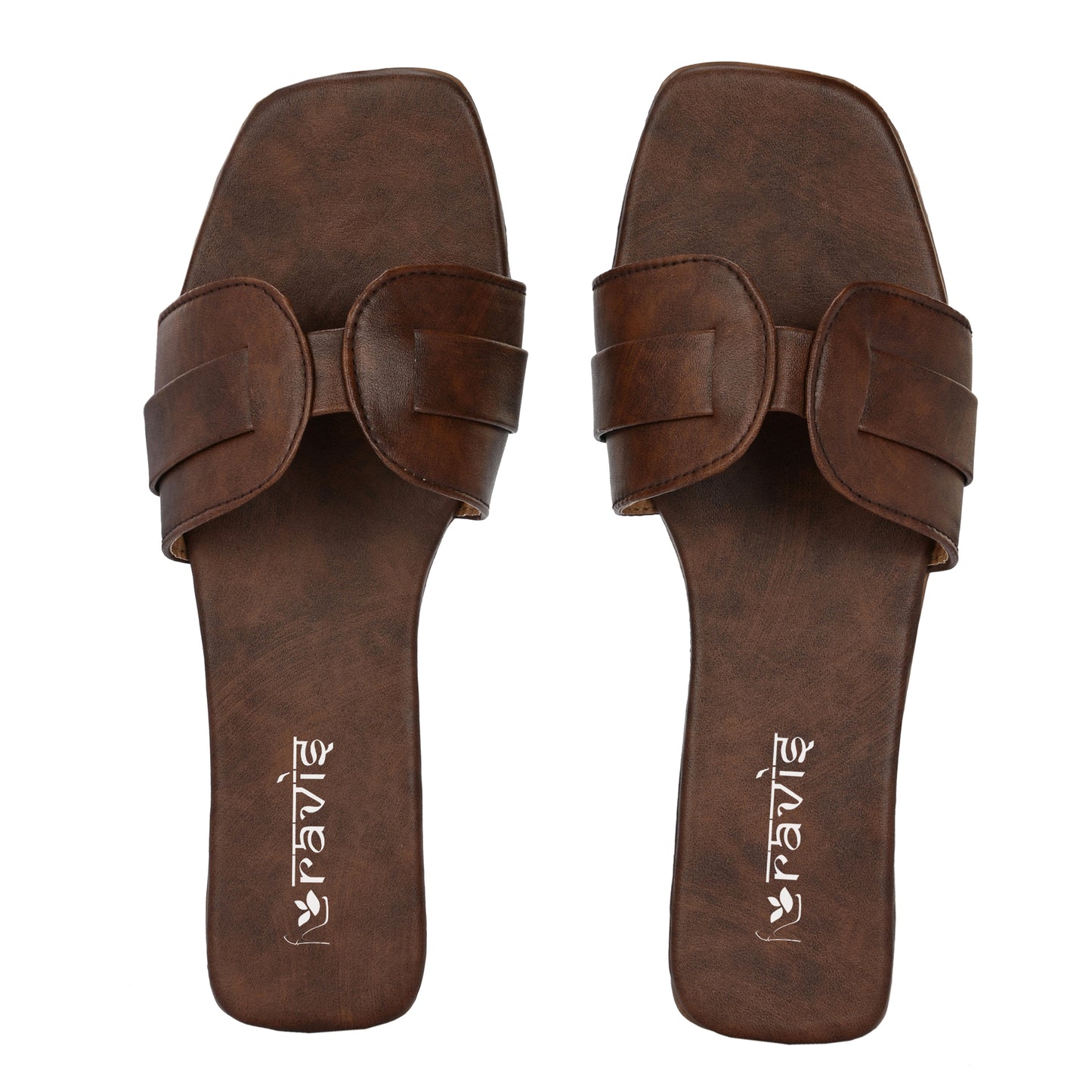 Ravis Minimal Toe-Ring Flat Slippers – Everyday Slip-On Comfort Sandals for Women