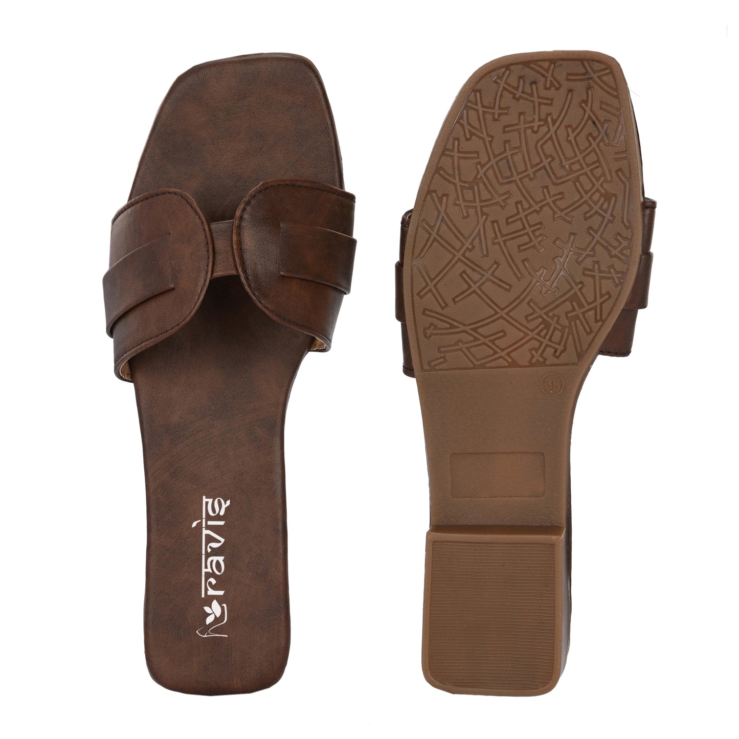 Ravis Minimal Toe-Ring Flat Slippers – Everyday Slip-On Comfort Sandals for Women