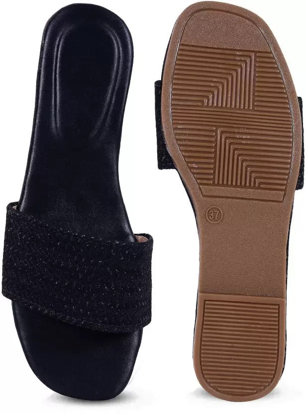 RAVIS Woven Charm Toe-Ring Flats