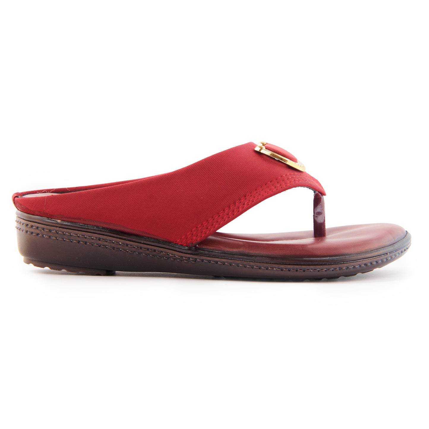 Ravis Gold Ring Toe-Ring Flats – Comfort Slip-On Daily Wear Sandals for Women