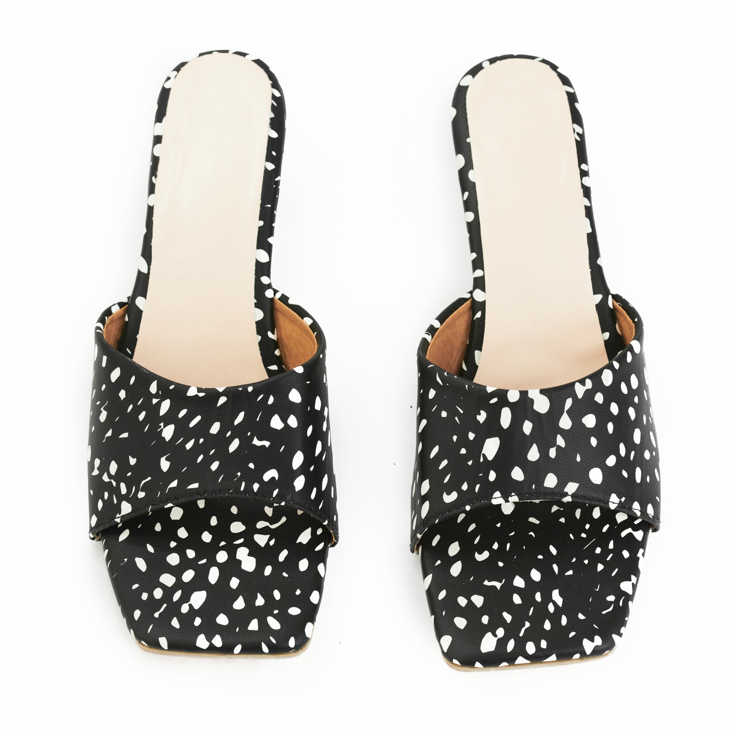 RAVIS Fierce Print Block Heels – Trendy Animal Pattern Slip-On for Women