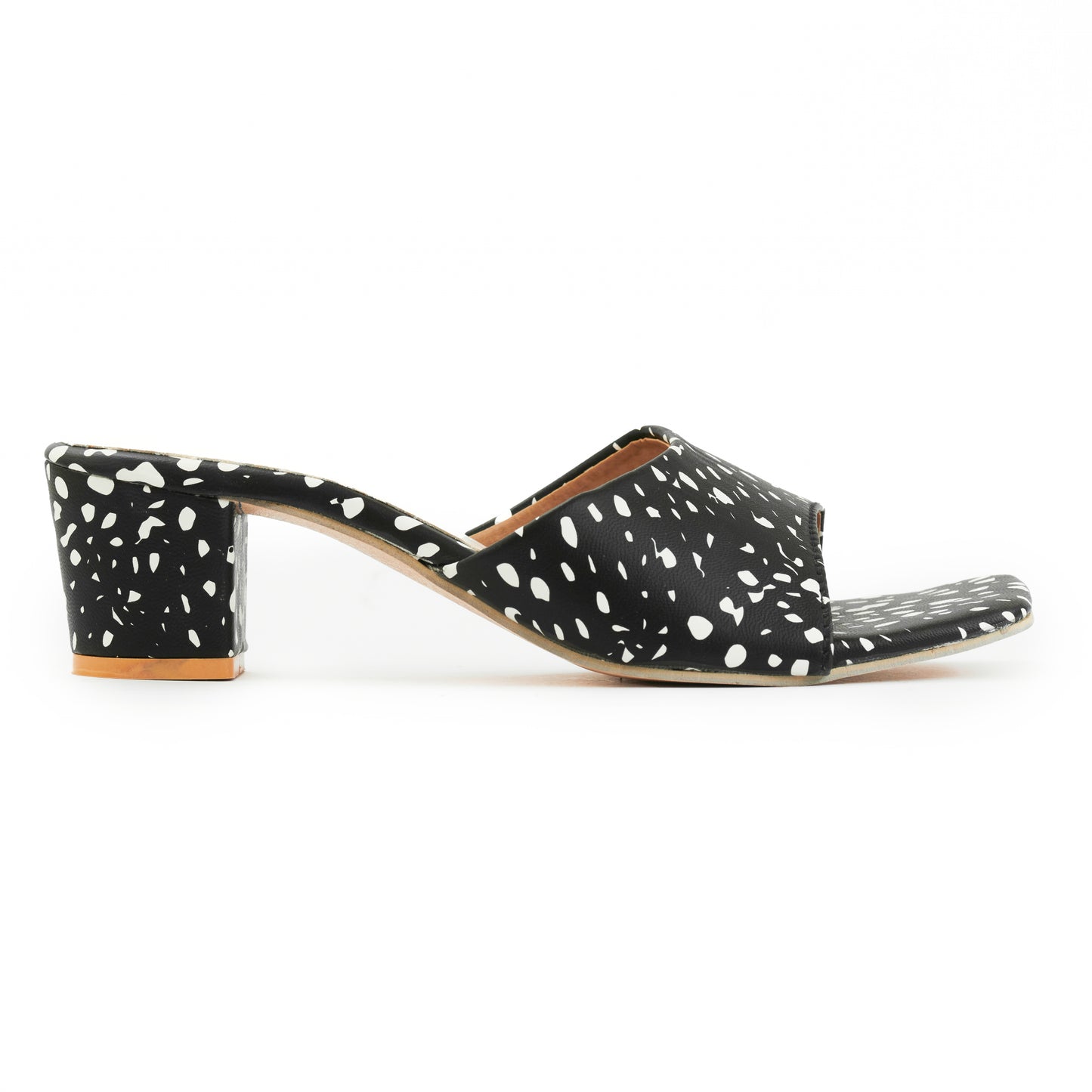 RAVIS Fierce Print Block Heels – Trendy Animal Pattern Slip-On for Women