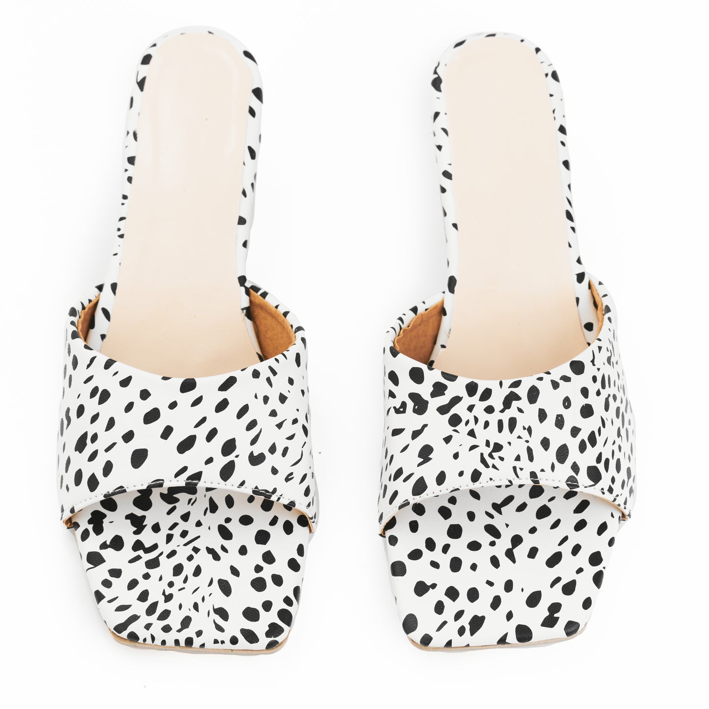 RAVIS Fierce Print Block Heels – Trendy Animal Pattern Slip-On for Women