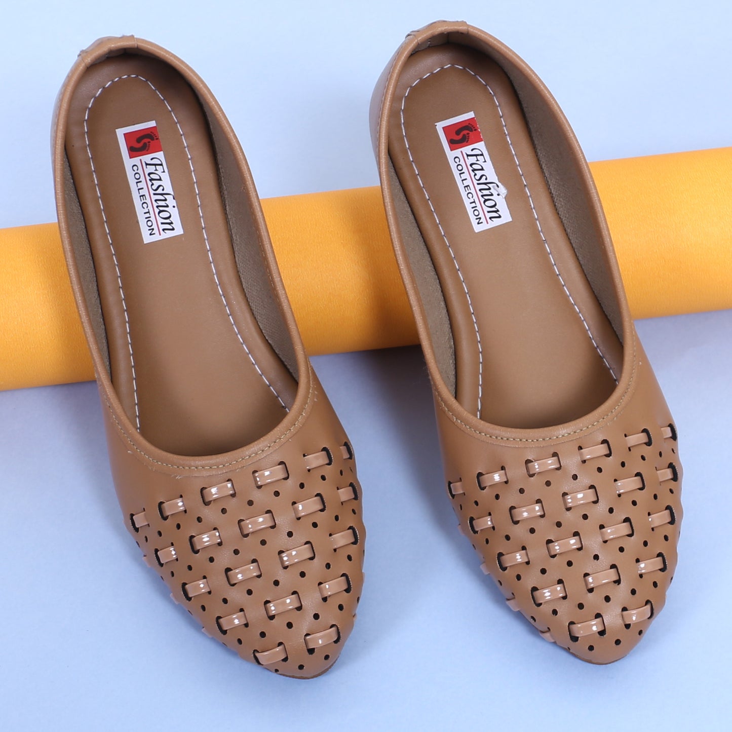 Stylish Cutwork Ballerina Flats for Women – Soft Sole, Office & Daily Wear