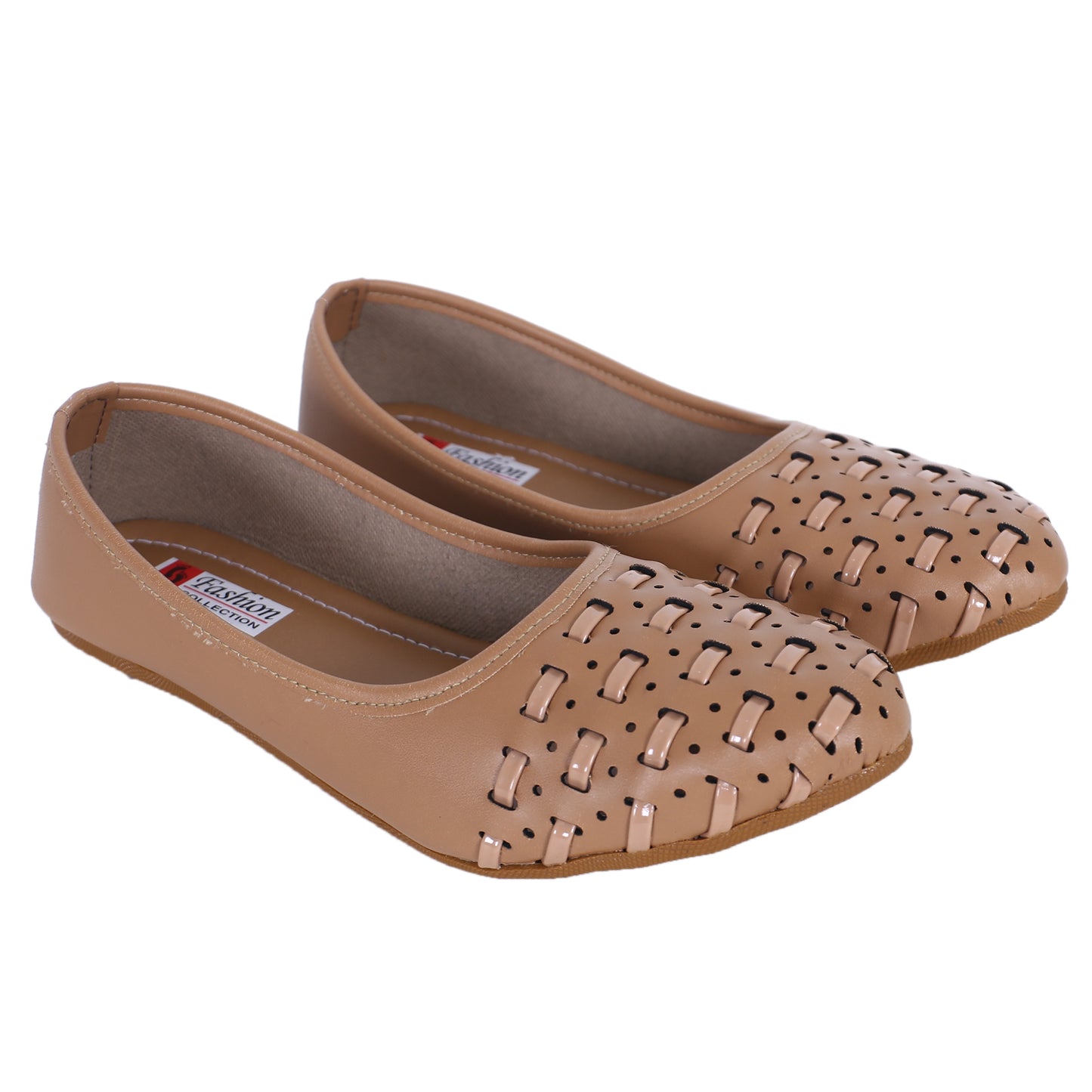 Stylish Cutwork Ballerina Flats for Women – Soft Sole, Office & Daily Wear