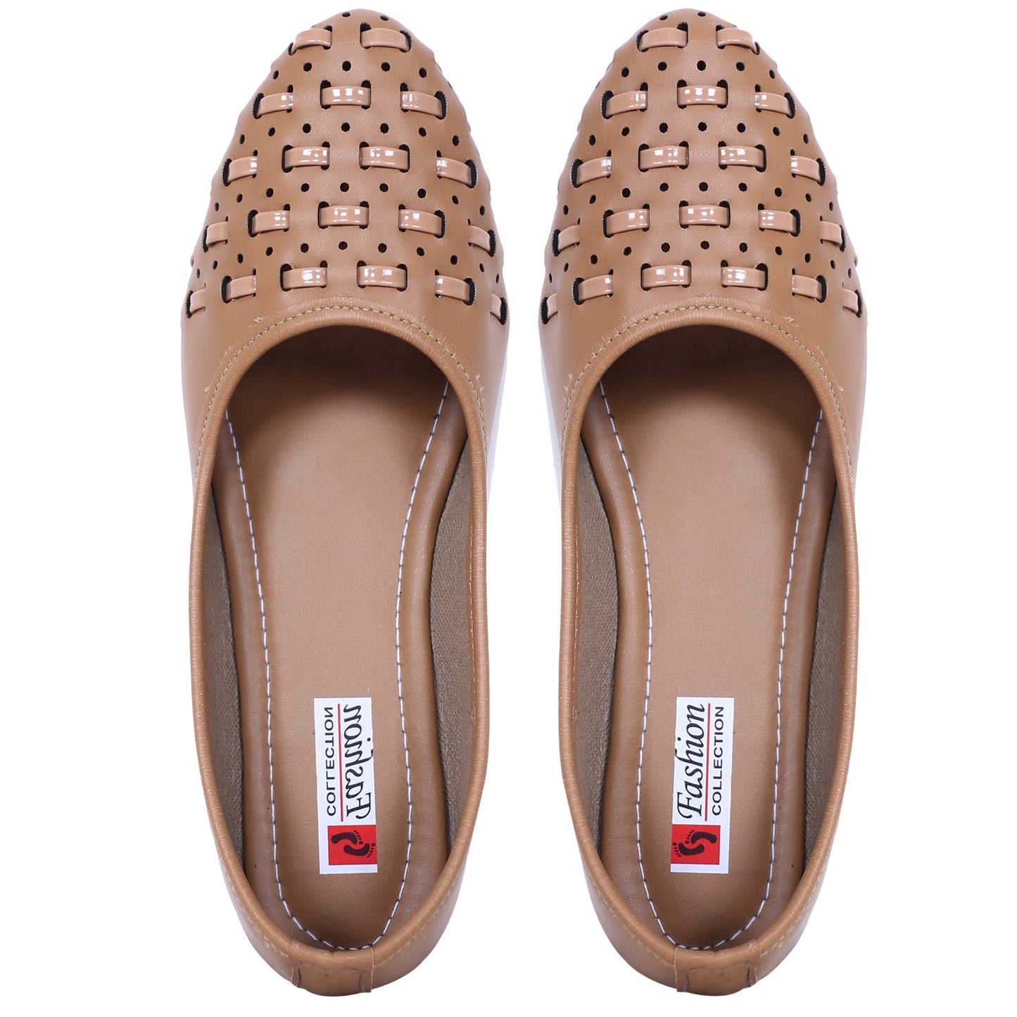 Stylish Cutwork Ballerina Flats for Women – Soft Sole, Office & Daily Wear