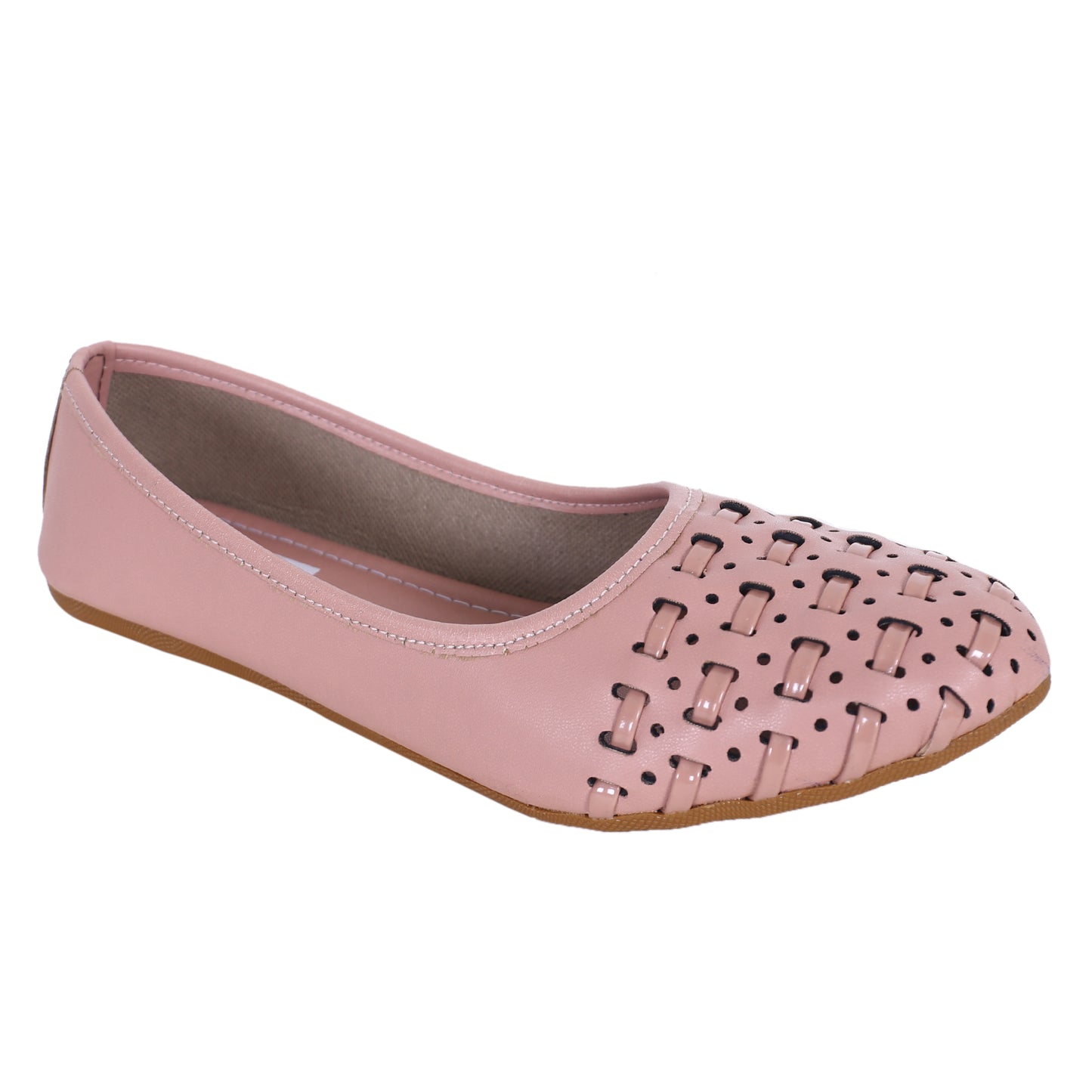 Stylish Cutwork Ballerina Flats for Women – Soft Sole, Office & Daily Wear