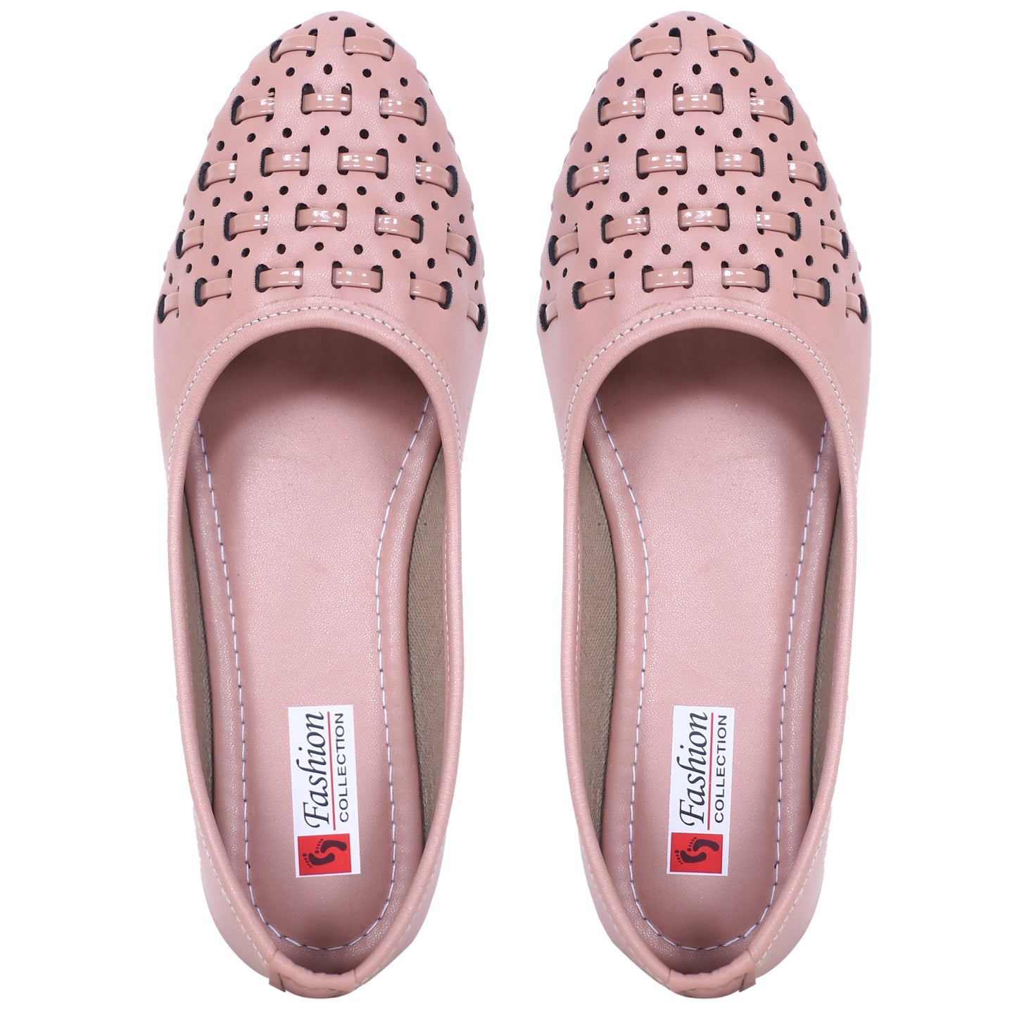 Stylish Cutwork Ballerina Flats for Women – Soft Sole, Office & Daily Wear