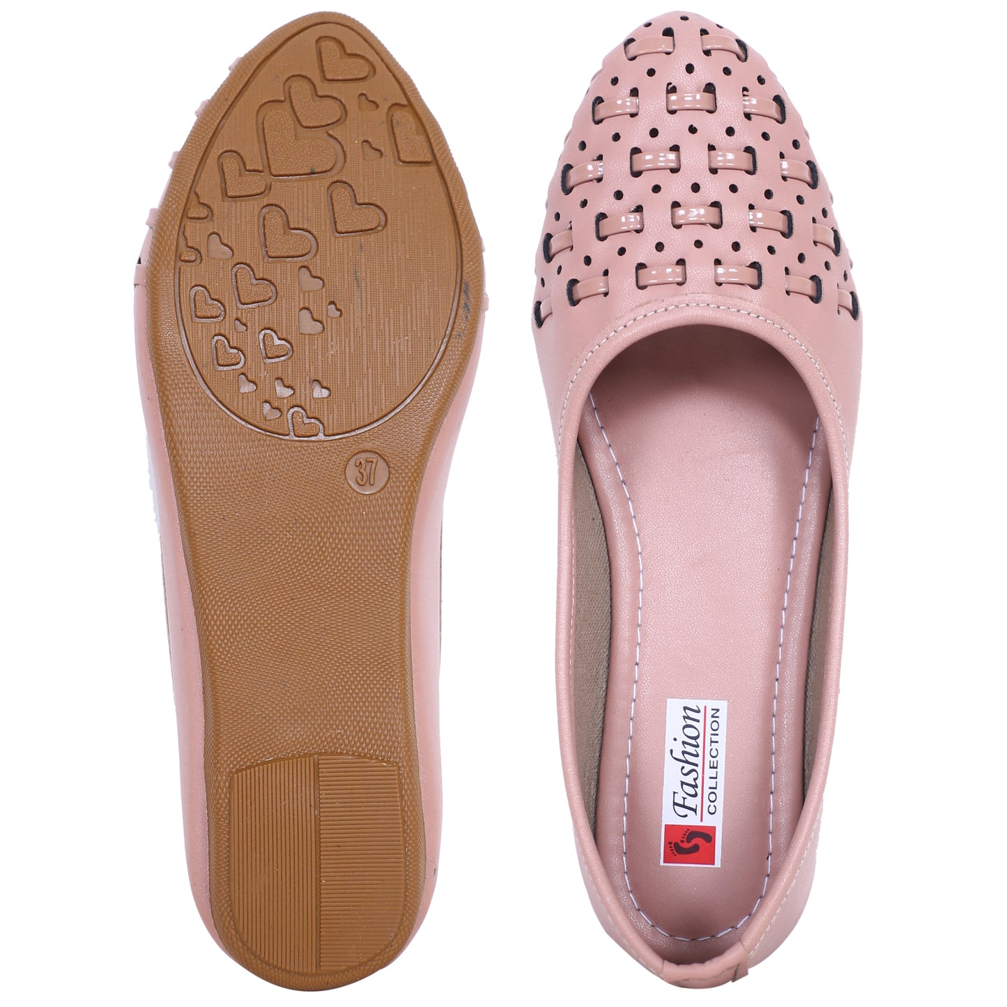 Stylish Cutwork Ballerina Flats for Women – Soft Sole, Office & Daily Wear