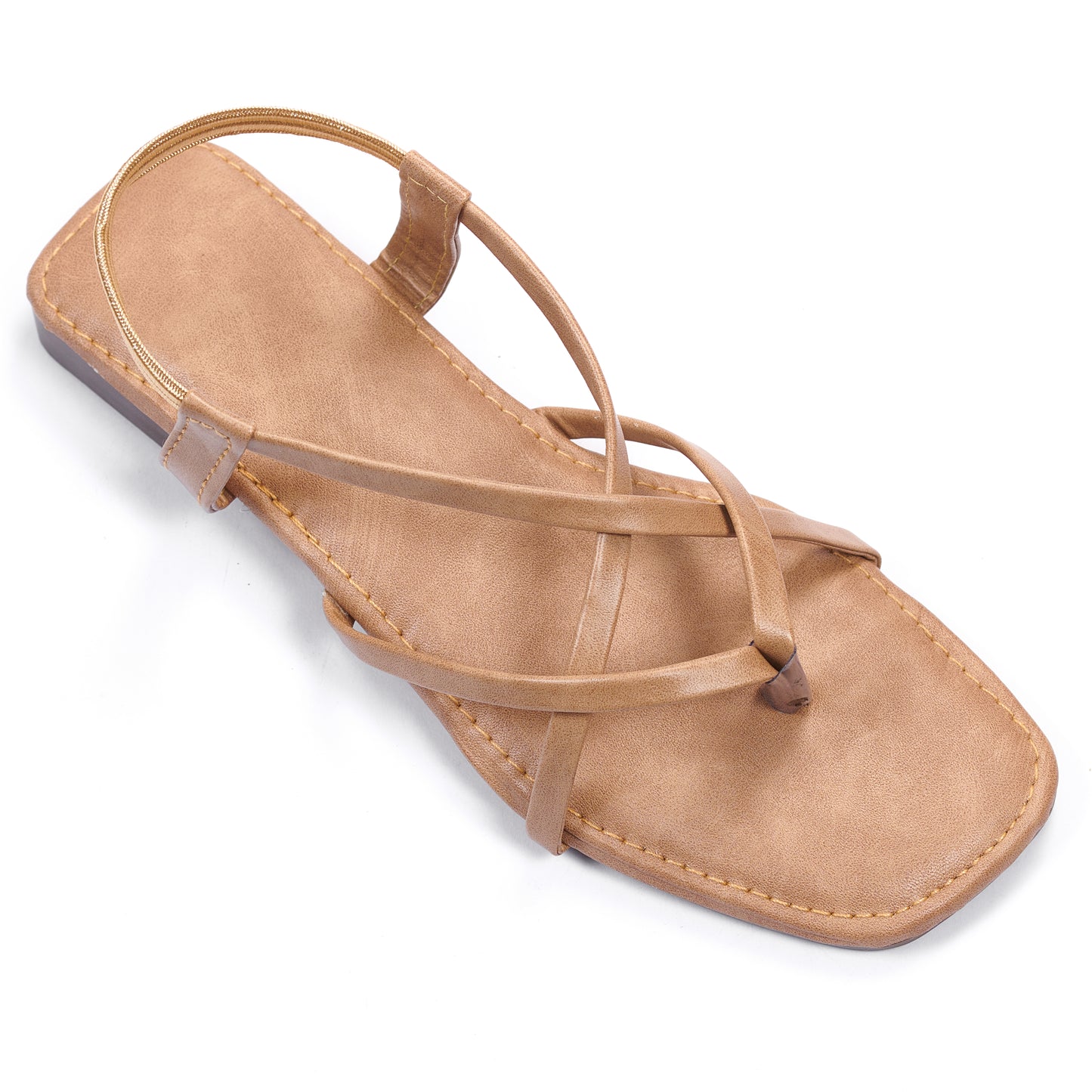 Ravis Triple Elastic Strap Criss-Cross Flats – Stylish Comfort for Everyday