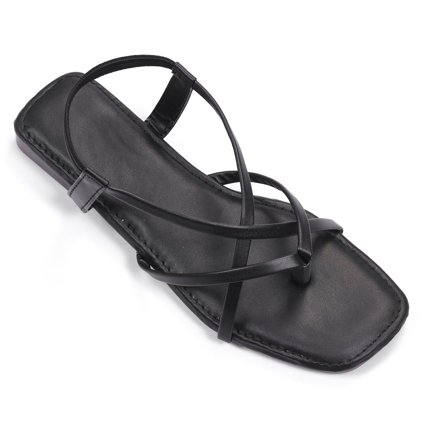 Ravis Triple Elastic Strap Criss-Cross Flats – Stylish Comfort for Everyday