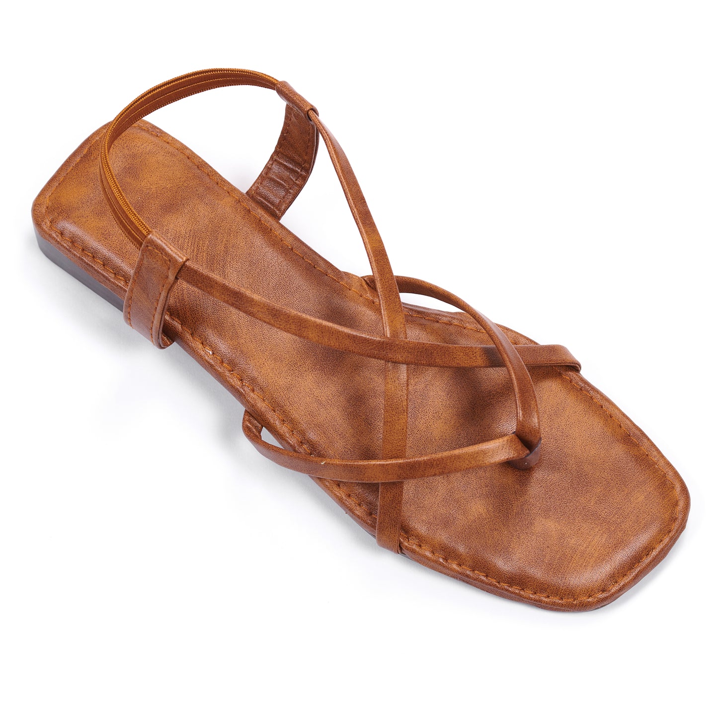 Ravis Triple Elastic Strap Criss-Cross Flats – Stylish Comfort for Everyday