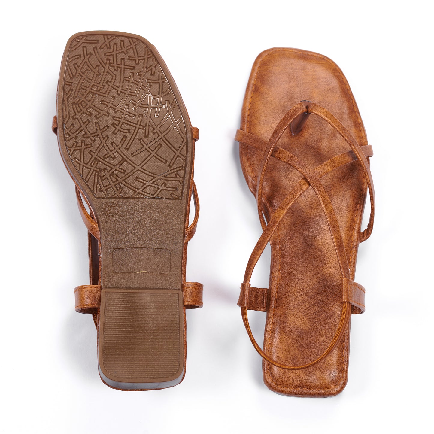 Ravis Triple Elastic Strap Criss-Cross Flats – Stylish Comfort for Everyday