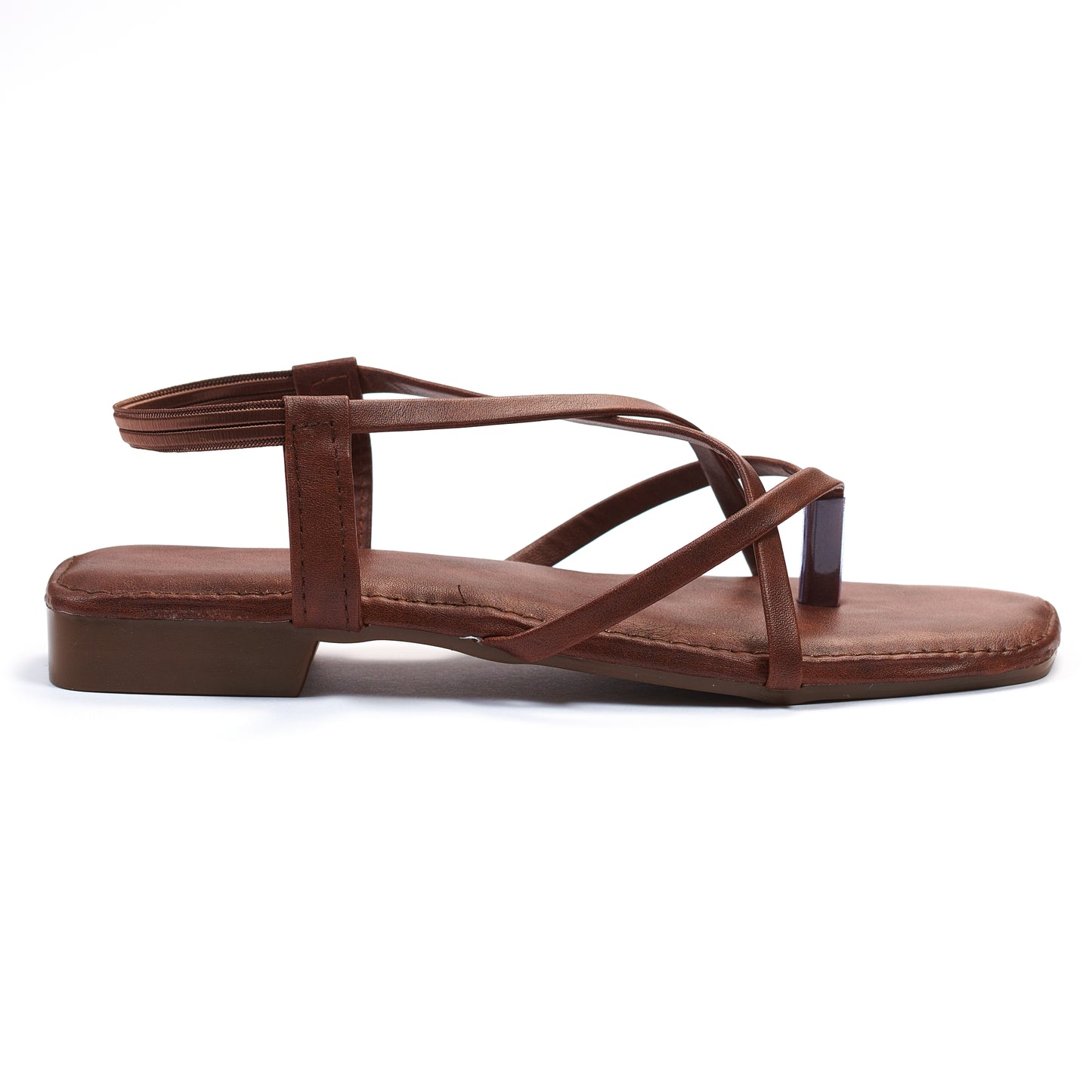 Ravis Triple Elastic Strap Criss-Cross Flats – Stylish Comfort for Everyday