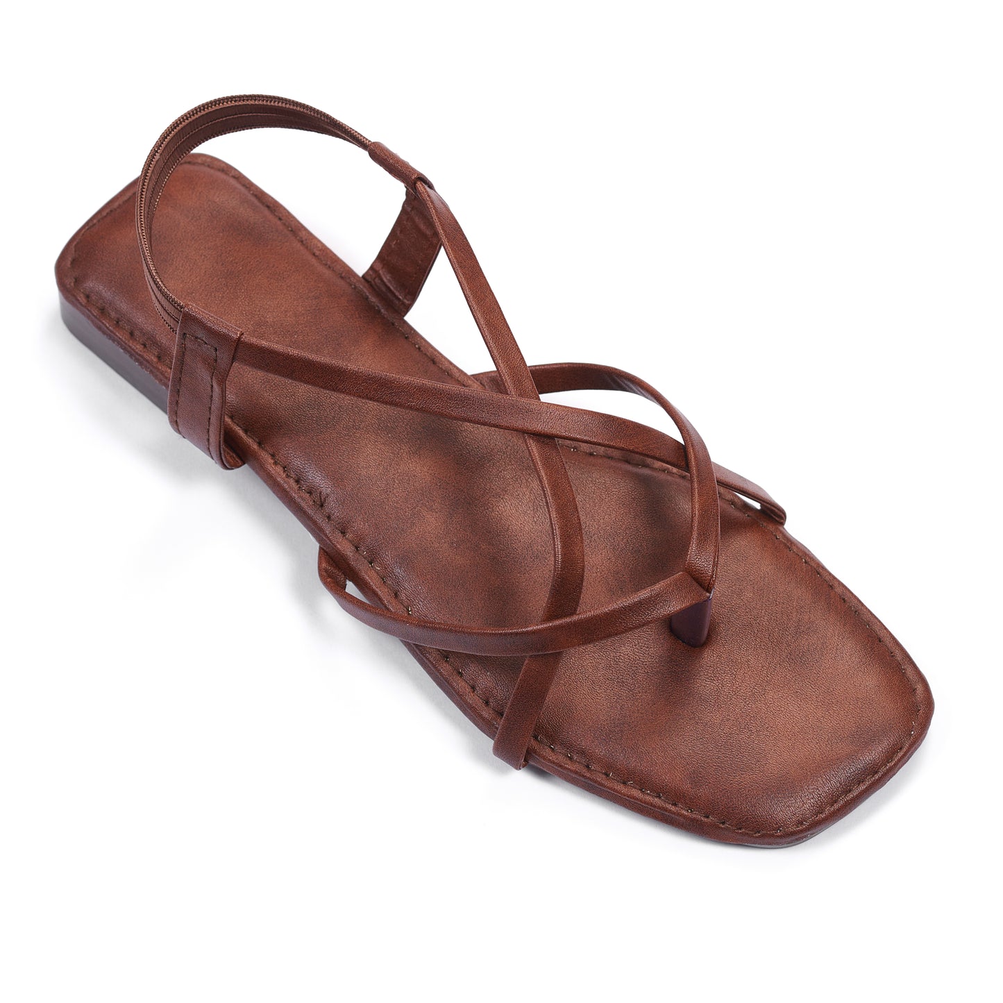 Ravis Triple Elastic Strap Criss-Cross Flats – Stylish Comfort for Everyday