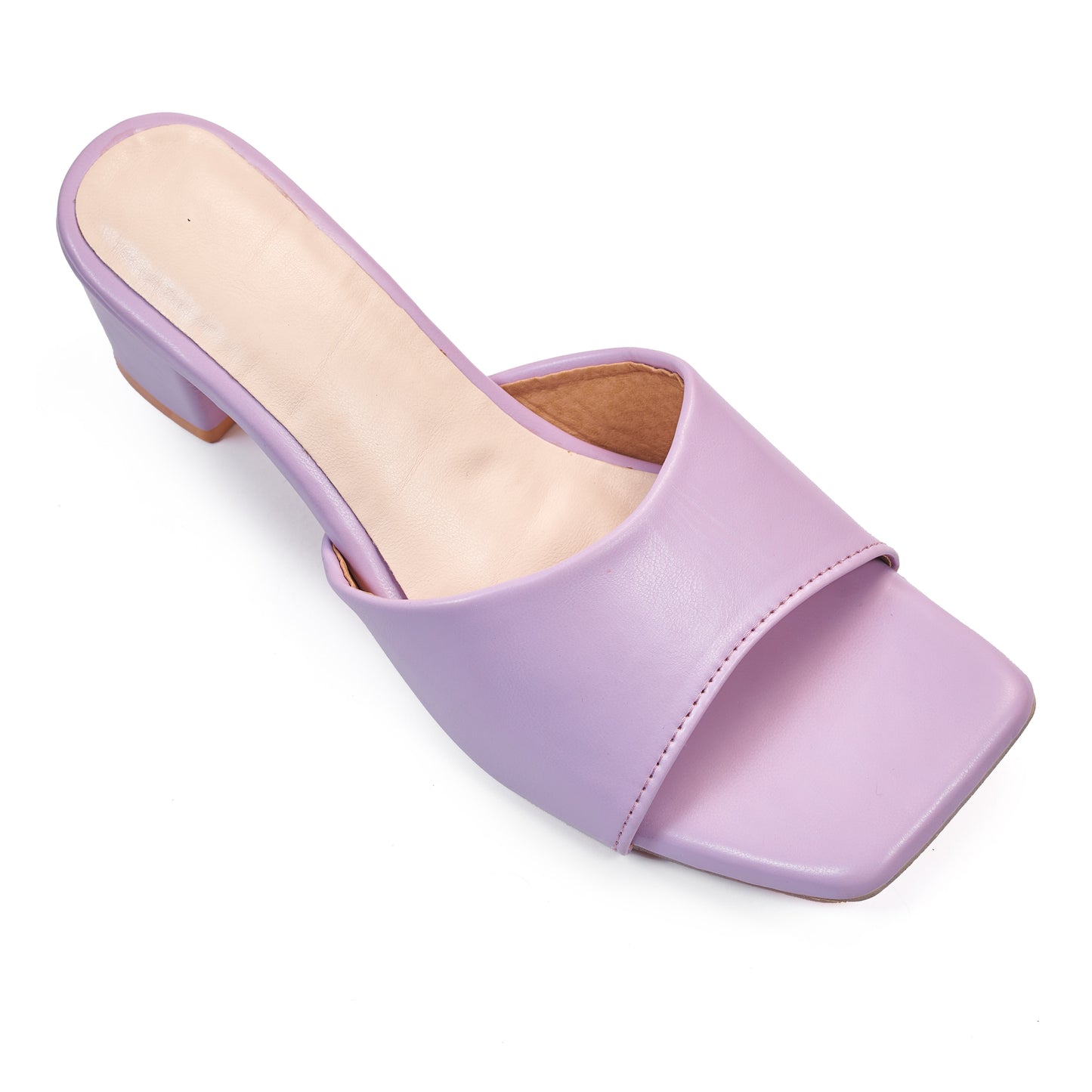 RAVIS Sleek Square-Toe Block Heels