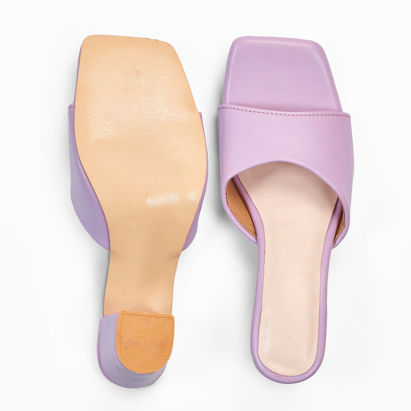 RAVIS Sleek Square-Toe Block Heels