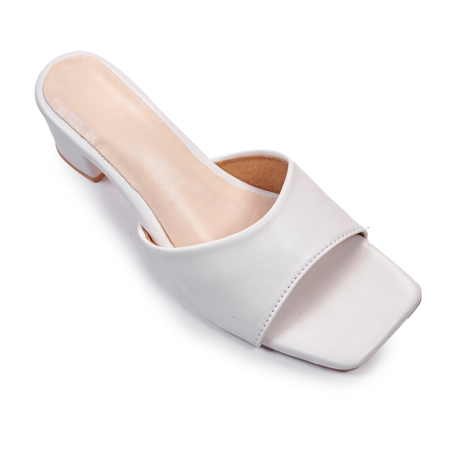 RAVIS Sleek Square-Toe Block Heels