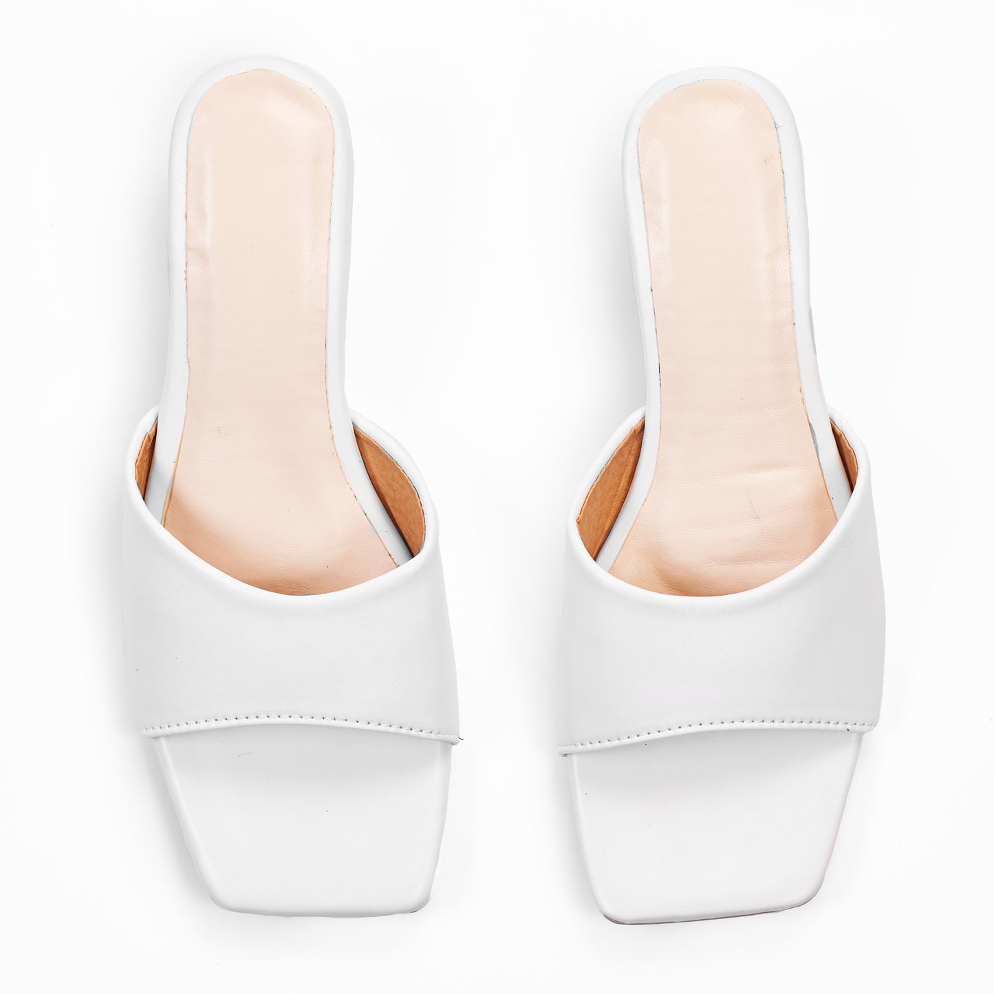 RAVIS Sleek Square-Toe Block Heels