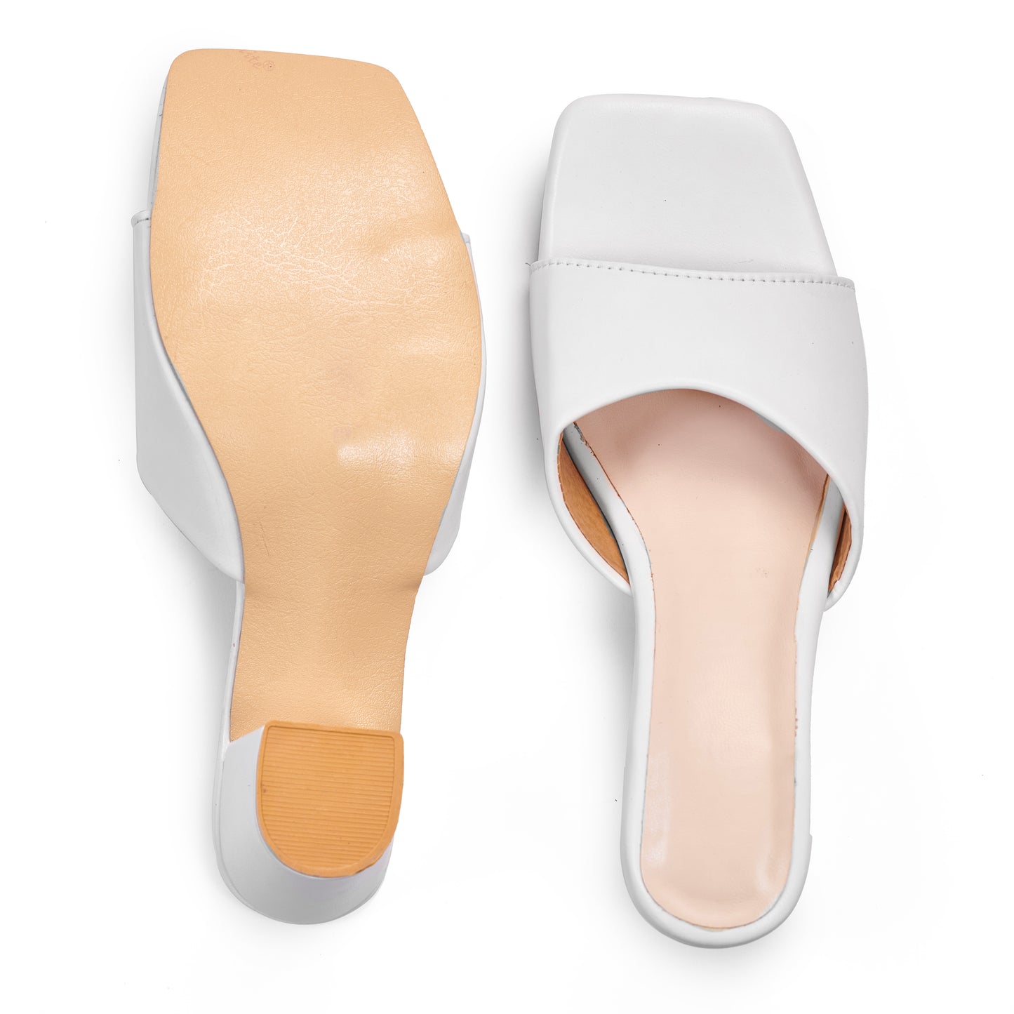 RAVIS Sleek Square-Toe Block Heels