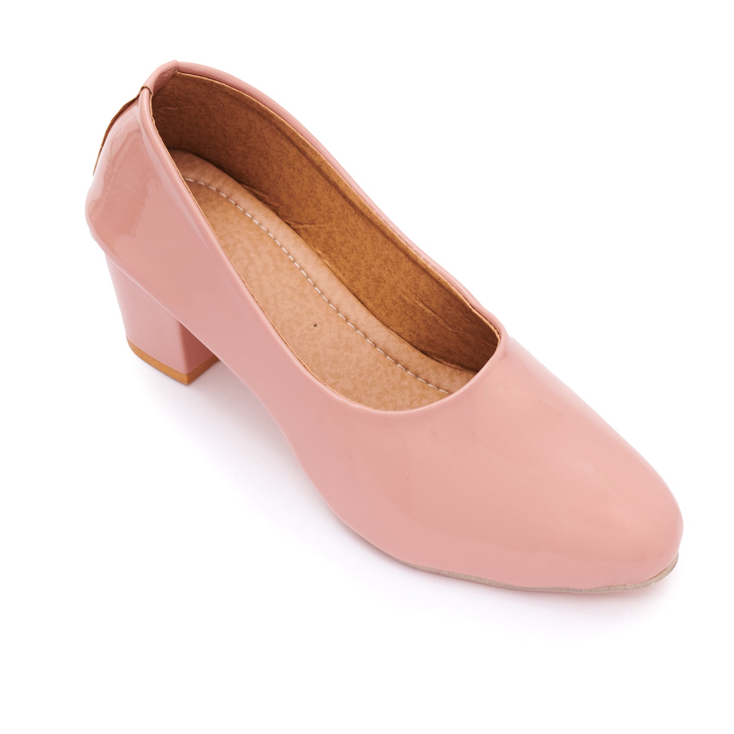 RAVIS Classic Block Heel Pumps – Elegant Closed-Toe Slip-Ons for Women