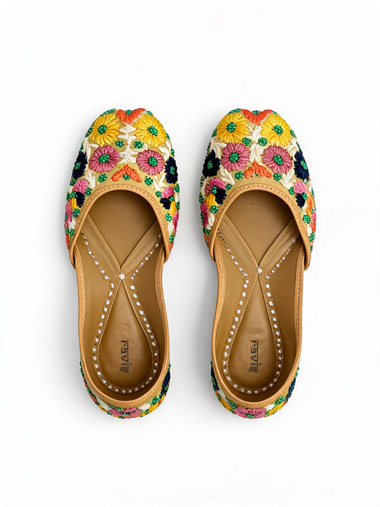 Multicolor |Festive Petals jutti04
