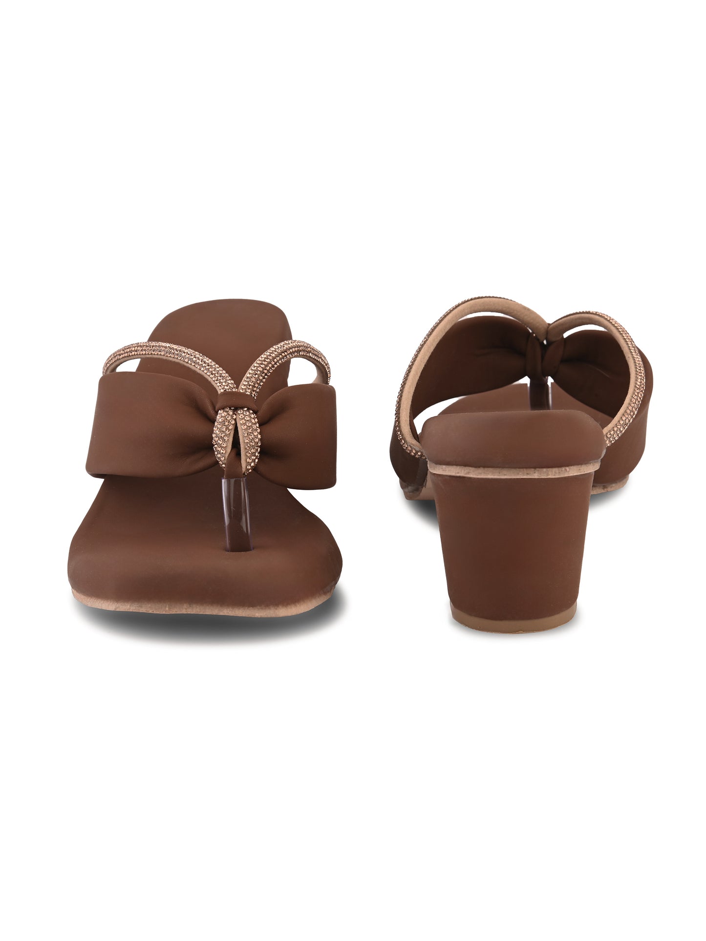 Ravis v shape chain heel