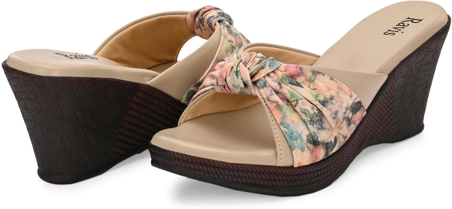 Ravis Floral High heel wedges