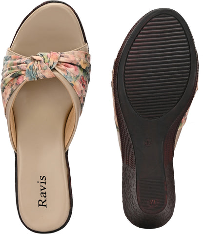 Ravis Floral High heel wedges