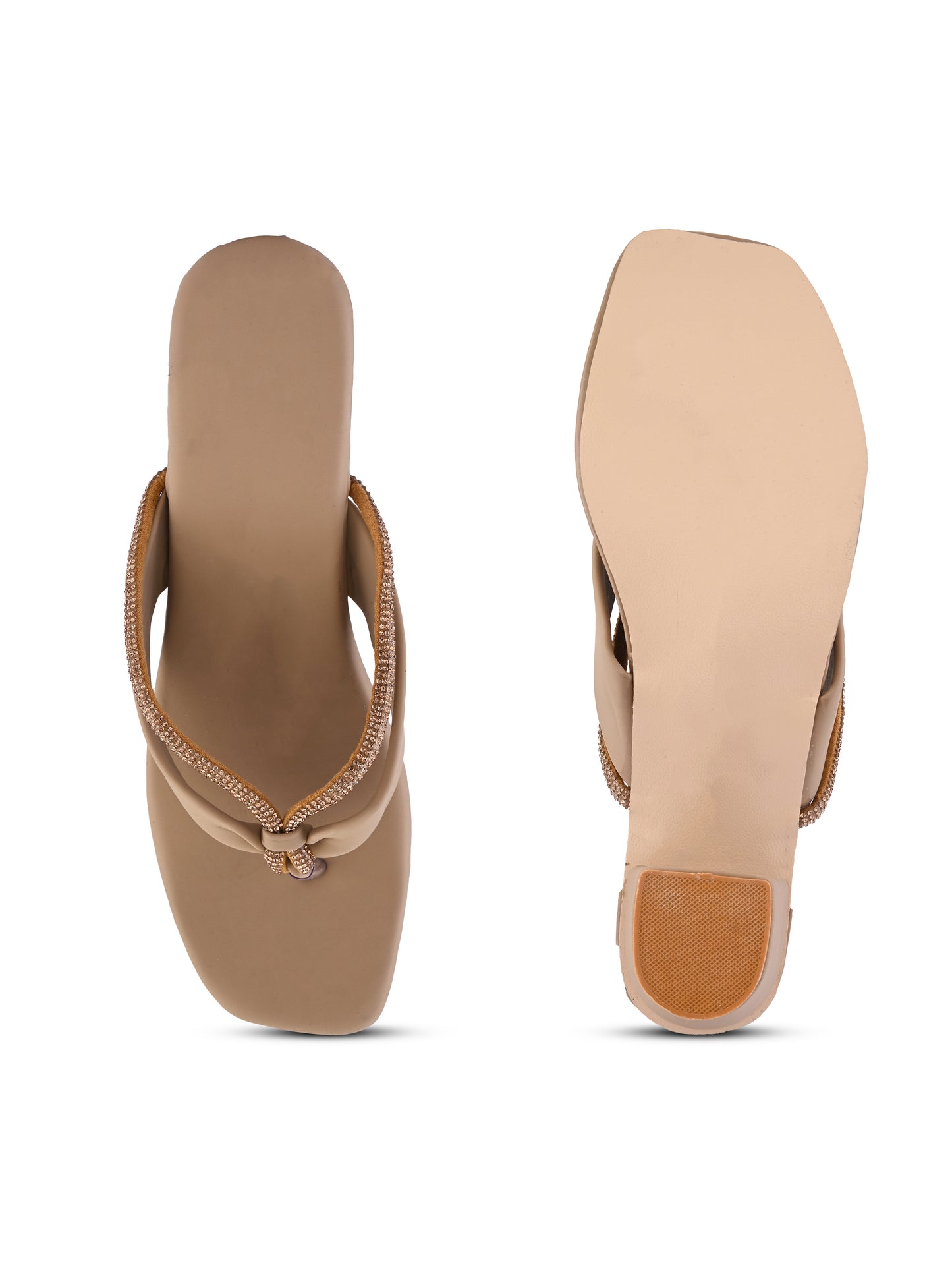 Ravis v shape chain heel